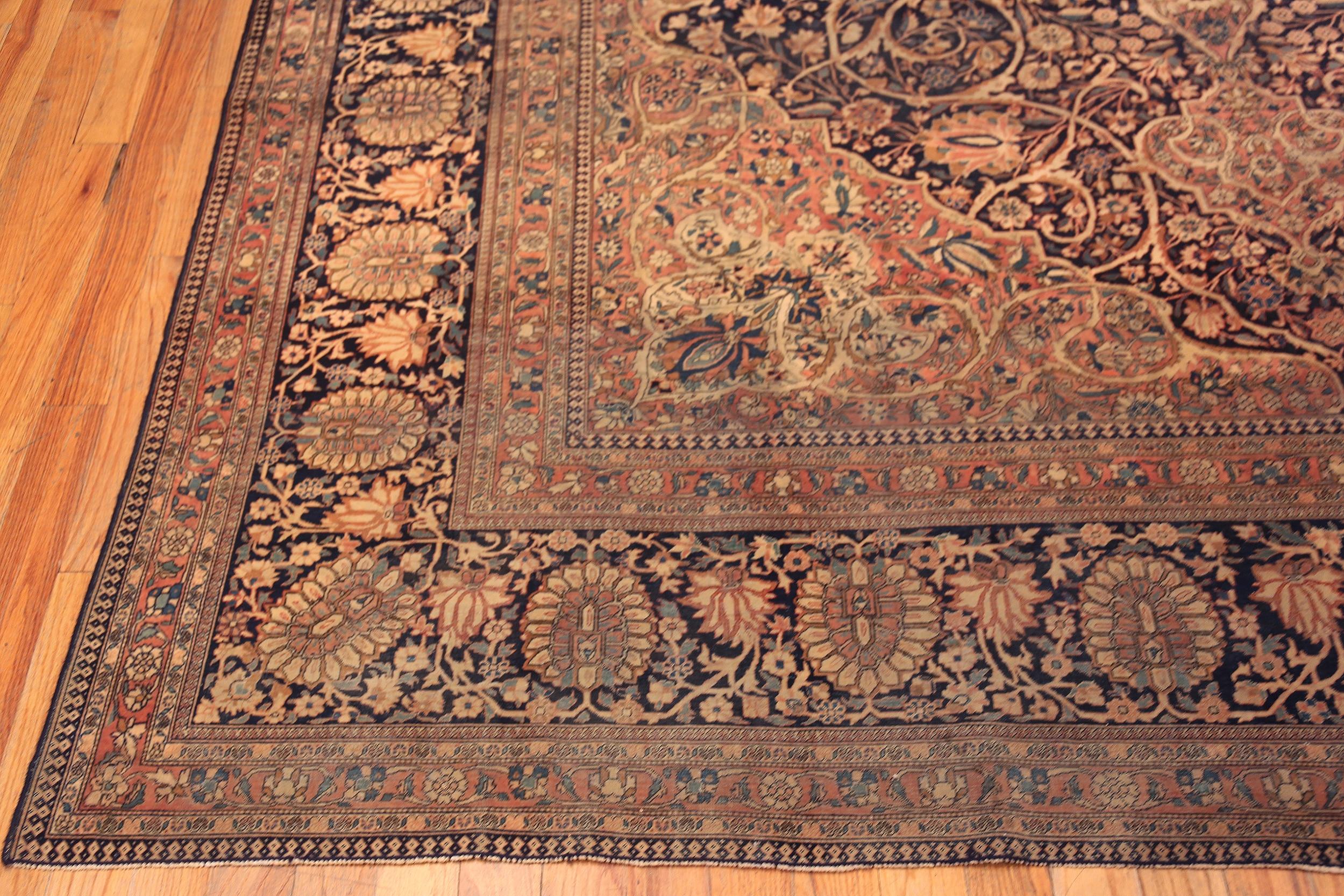 Tappeto Nazmiyal Collection Central Medallion Mohtashem Kashan 10 ft x 13 ft 8 in in vendita 3