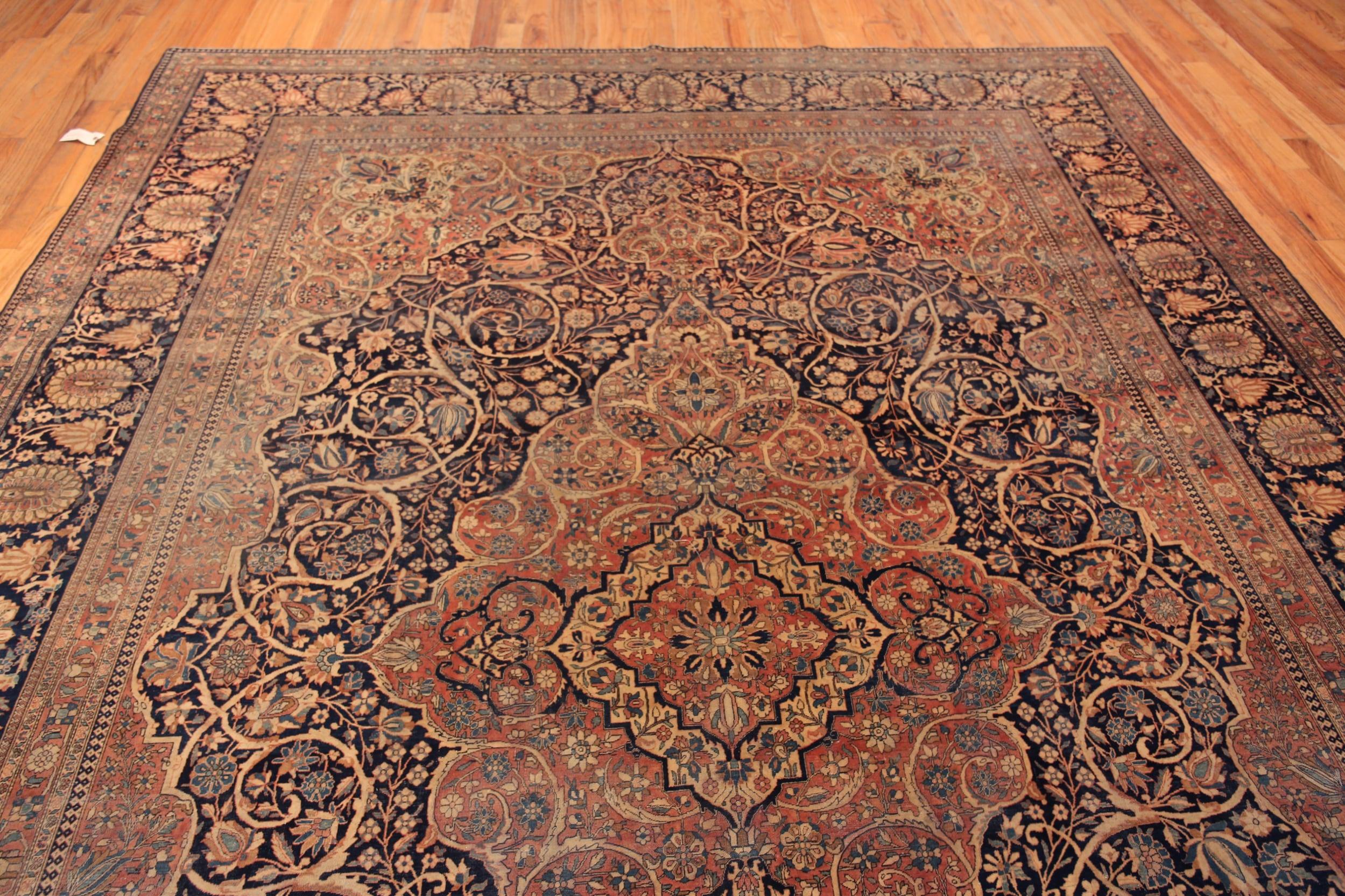 Persiano Tappeto Nazmiyal Collection Central Medallion Mohtashem Kashan 10 ft x 13 ft 8 in in vendita