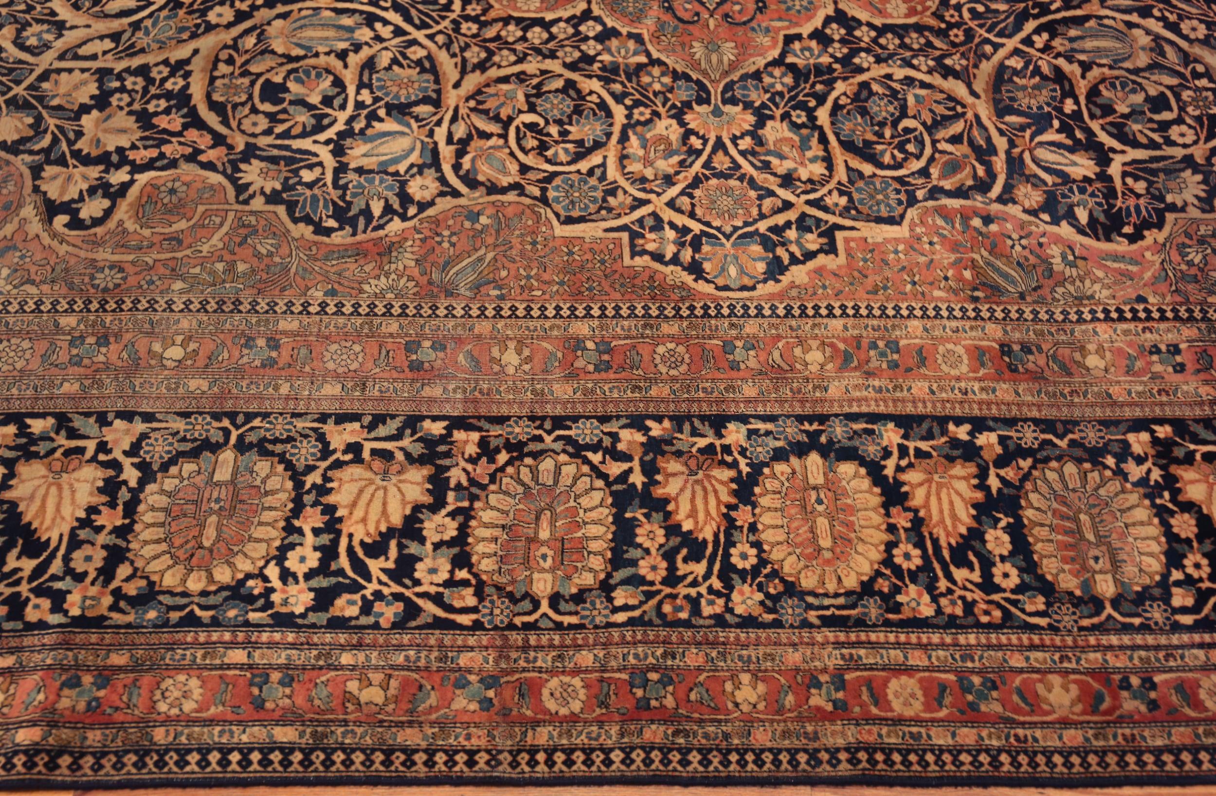 Tappeto Nazmiyal Collection Central Medallion Mohtashem Kashan 10 ft x 13 ft 8 in in vendita 1