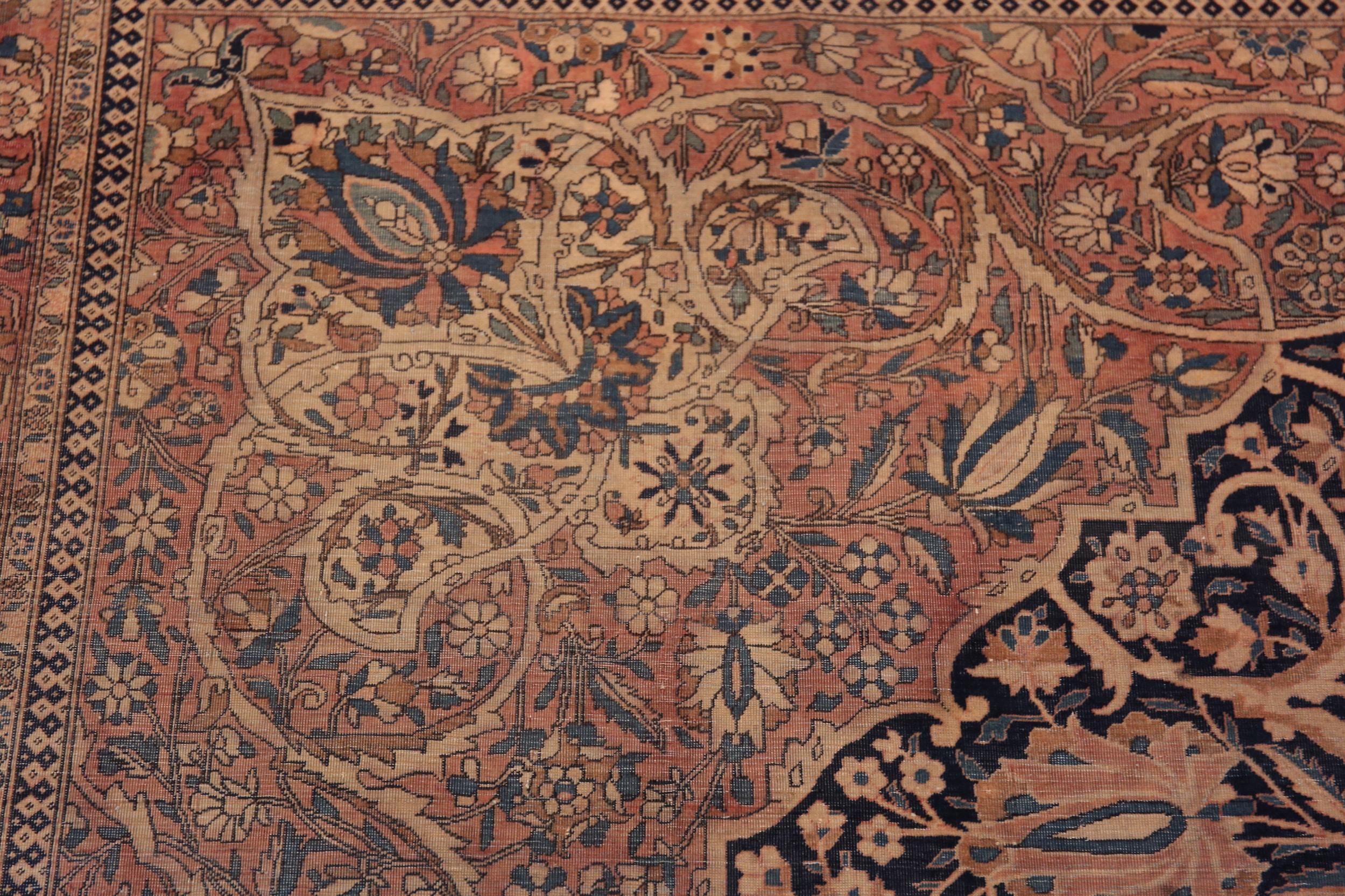Tappeto Nazmiyal Collection Central Medallion Mohtashem Kashan 10 ft x 13 ft 8 in in vendita 2