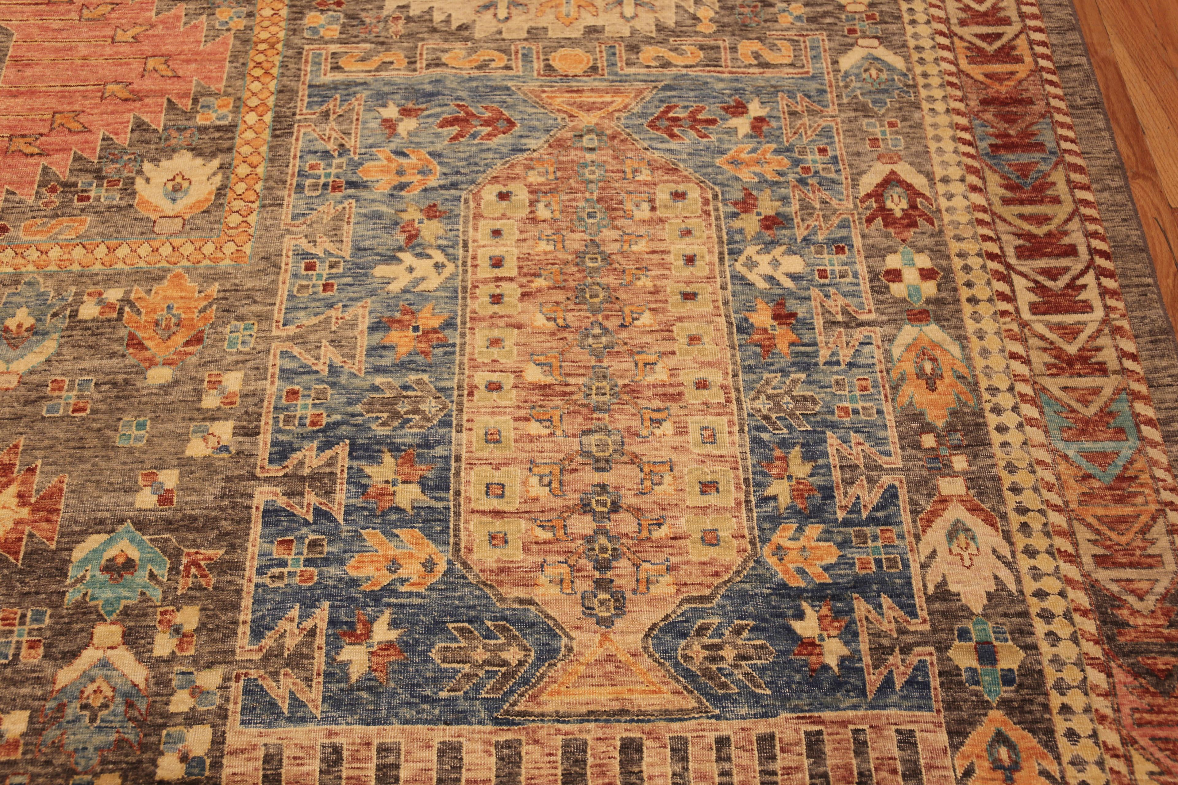 Nazmiyal Collection Classic Modern Large Room Size Rustic Tribal Rug 12'4