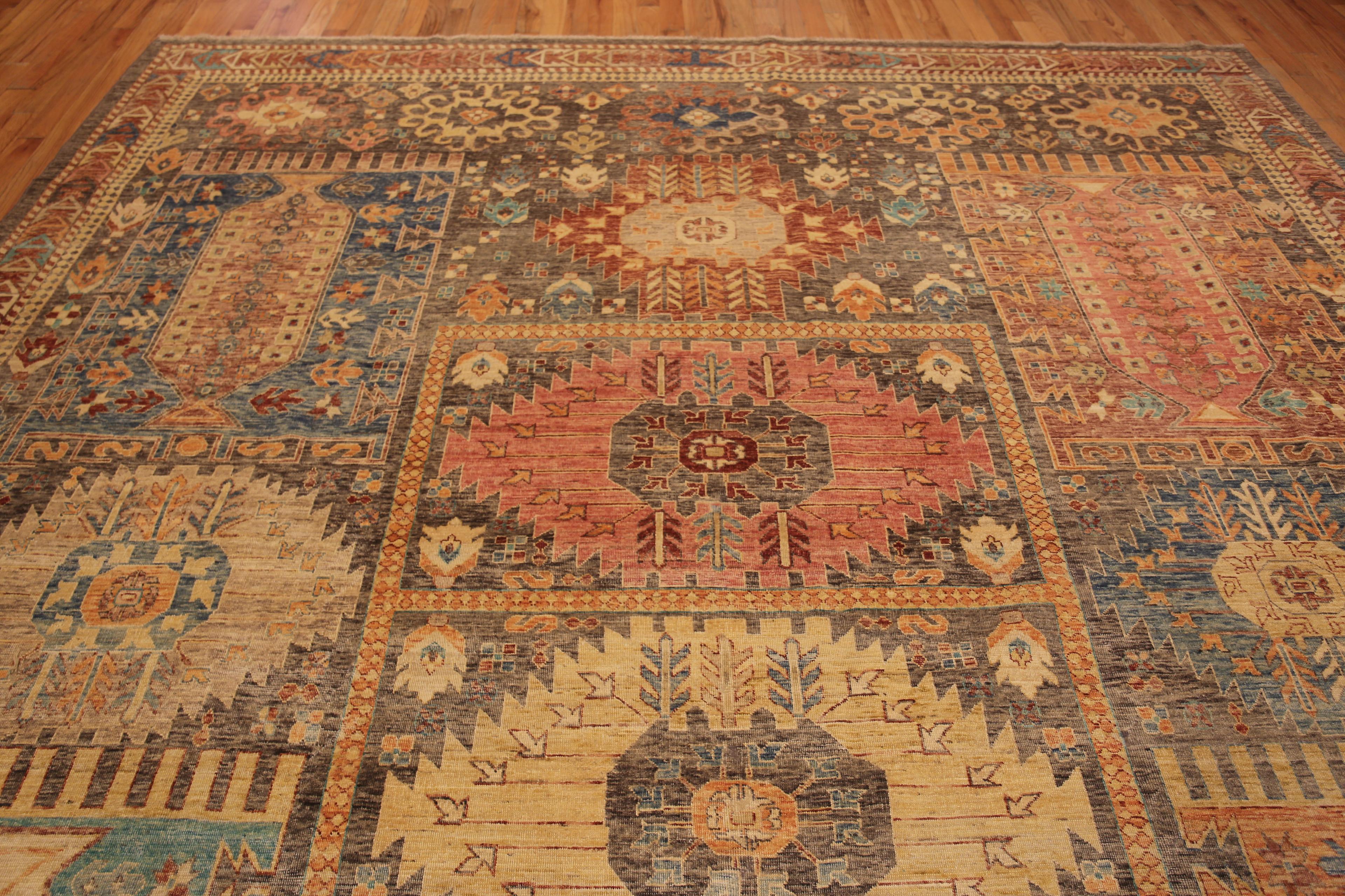 Nazmiyal Collection Classic Modern Large Room Size Rustic Tribal Rug 12'4
