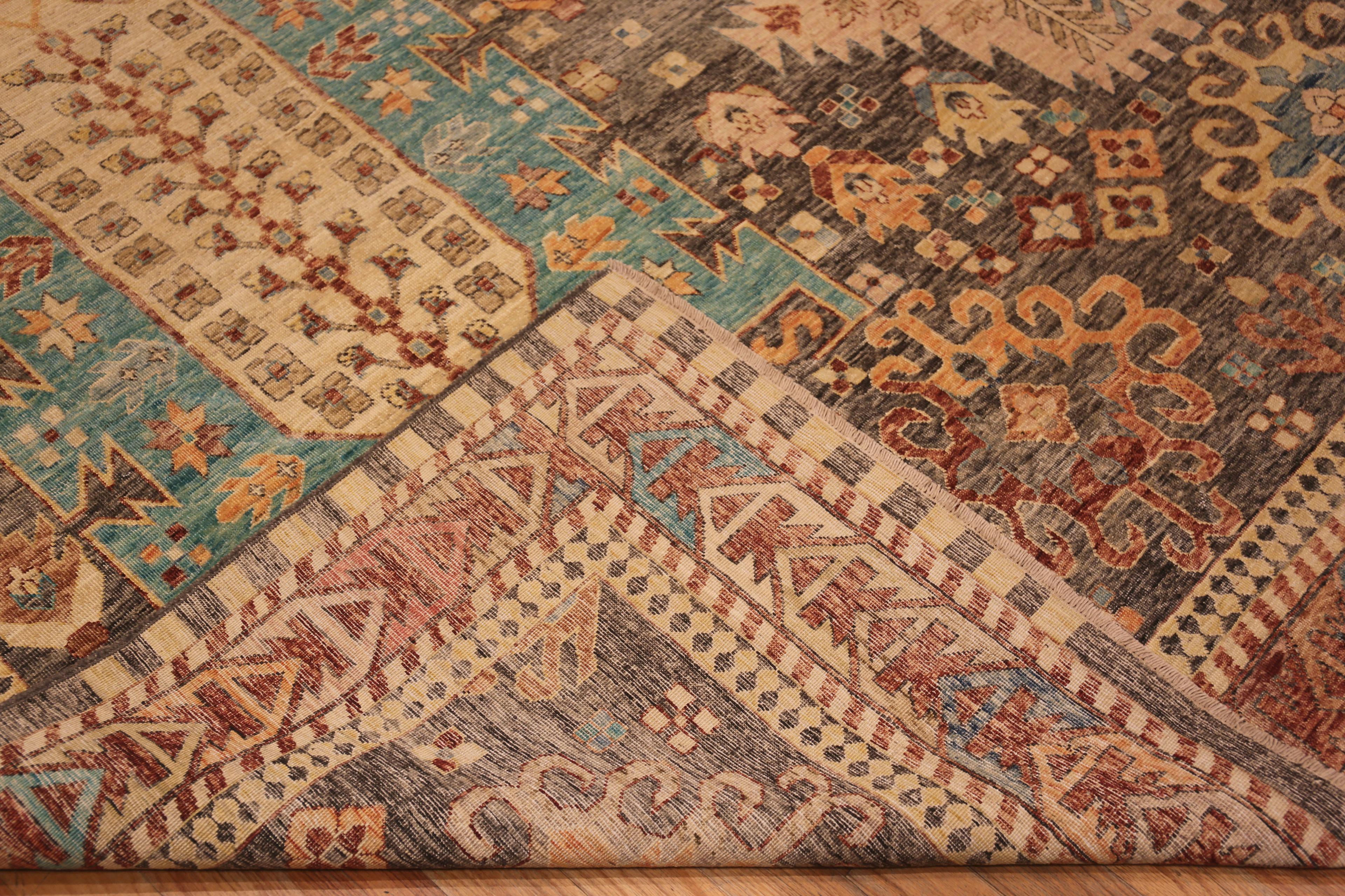Nazmiyal Collection Classic Modern Large Room Size Rustic Tribal Rug 12'4