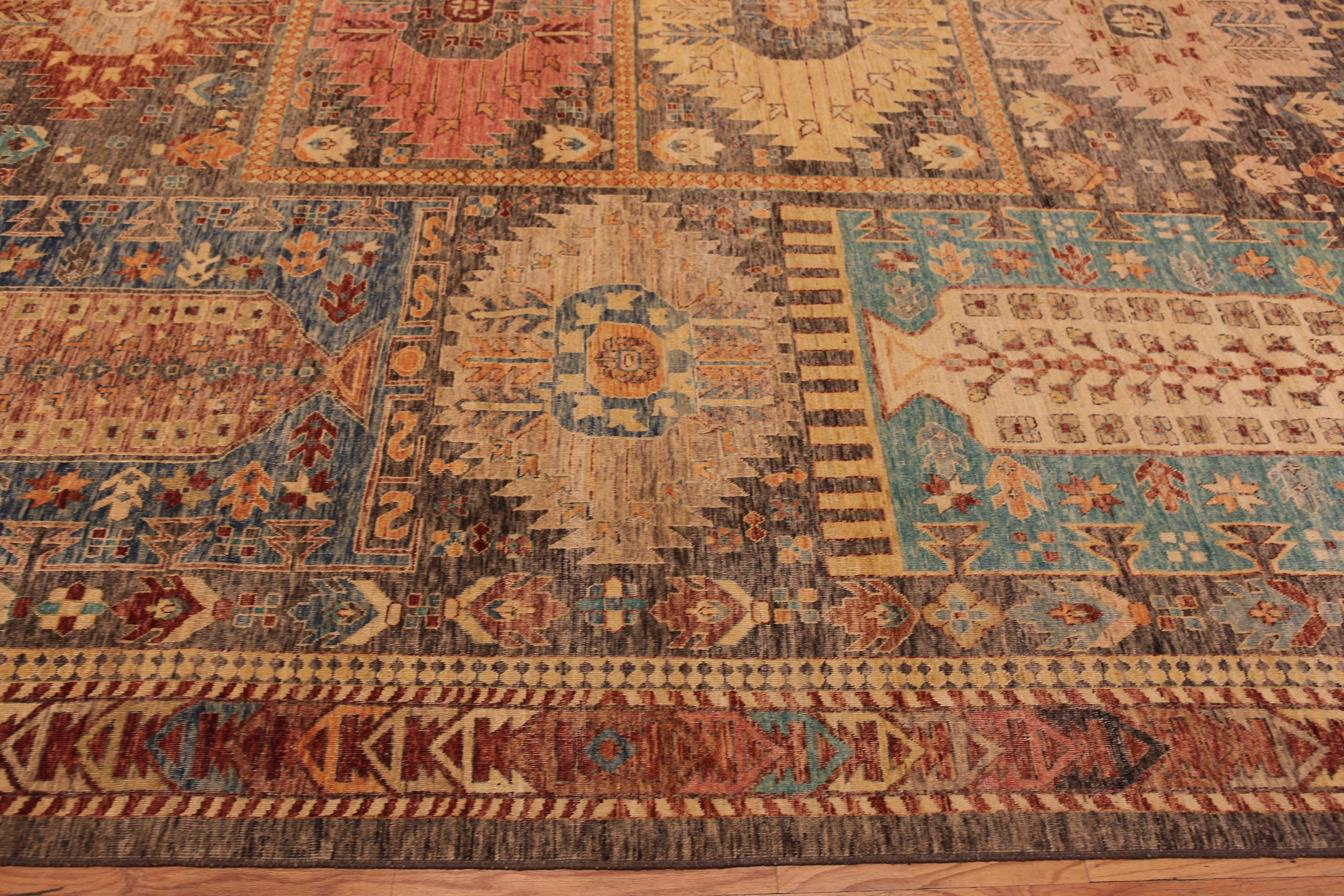 Nazmiyal Collection Classic Modern Large Room Size Rustic Tribal Rug 12'4