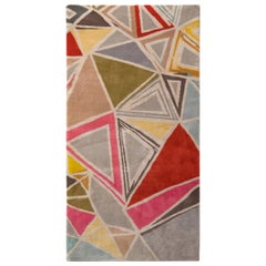 Vintage Nazmiyal Collection Colorful Mid Century Modern Rug 3 ft 1 in x 5 ft 11 in