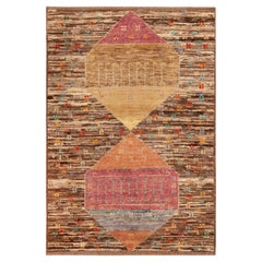 Nazmiyal Collection Contemporary Abstract Geometric Rug 3ft 5in X 4ft 11in