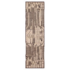 Nazmiyal Collection Contemporary Abstract Linear Runner Rug 2'10" x 9'10"