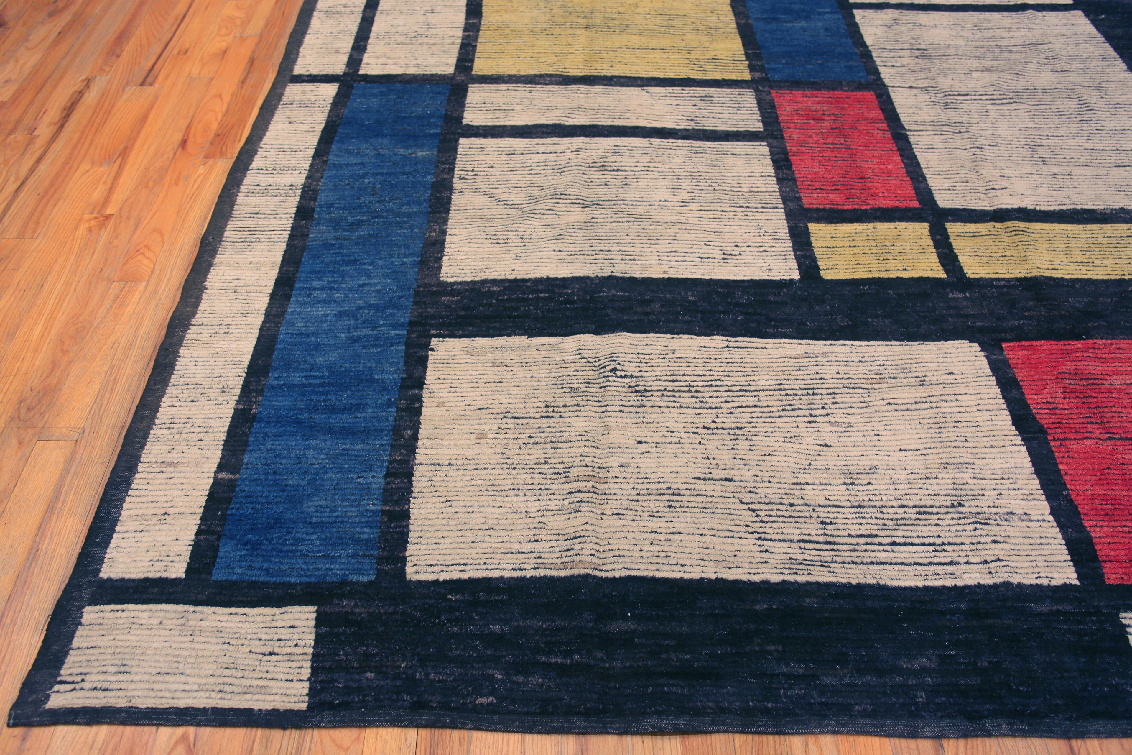 Central Asian Nazmiyal Collection Contemporary Artistic Piet Mondrian Modern Rug 10'8