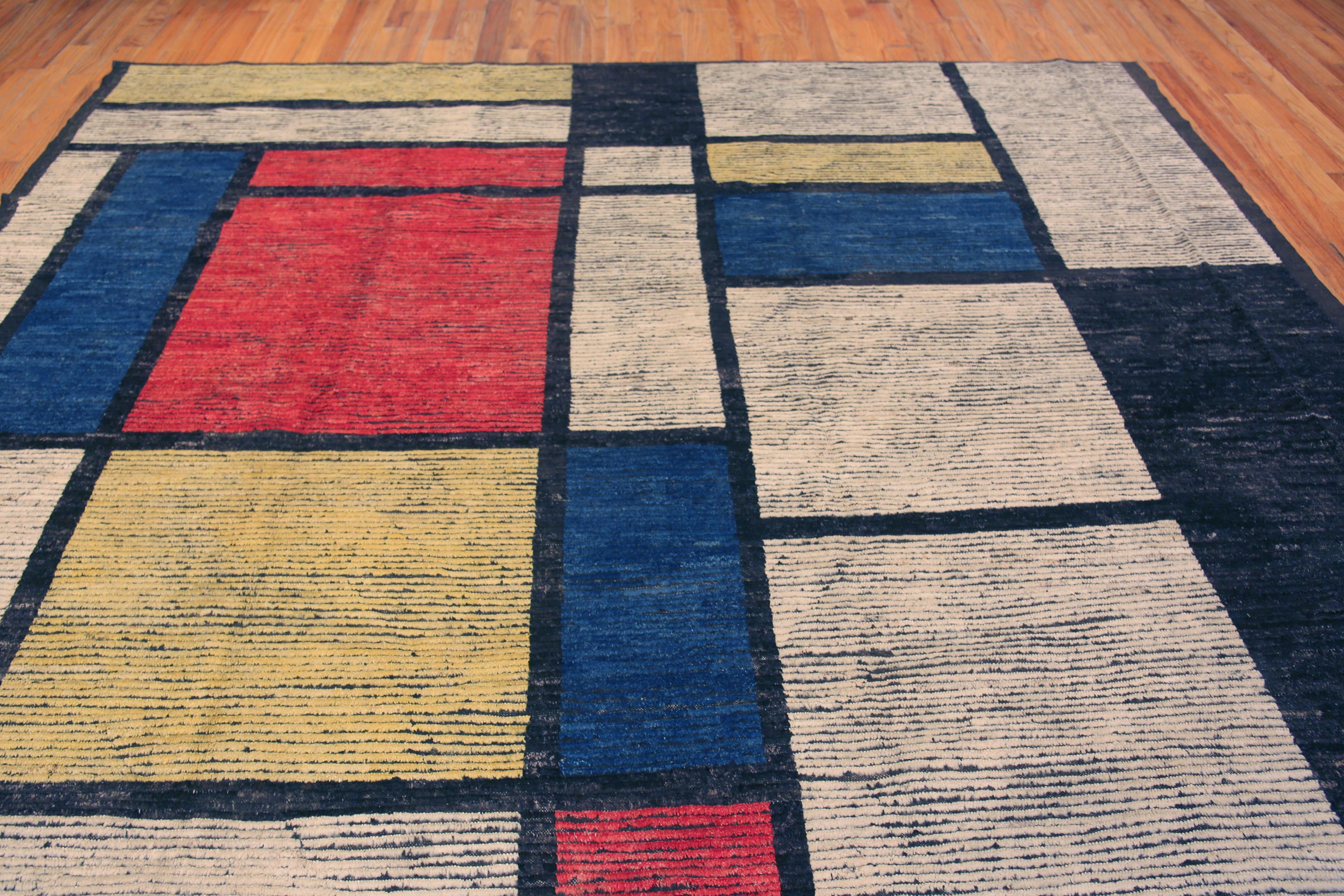 Noué à la main The Moderns Collective Tapis contemporain Artistics Piet Mondrian Modern 10'8