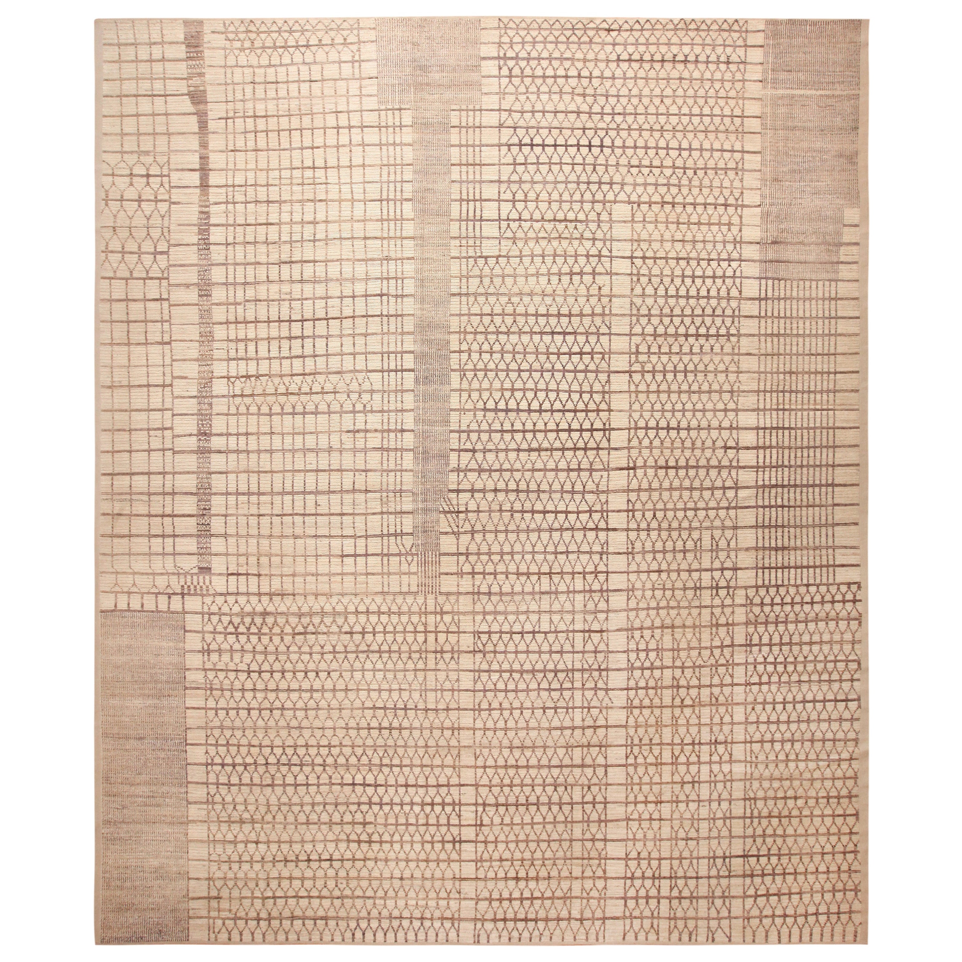 Tapis d'Asie Centrale au Design Contemporary de la Collection Nazmiyal. 13 ft 5 in x16 ft 4in