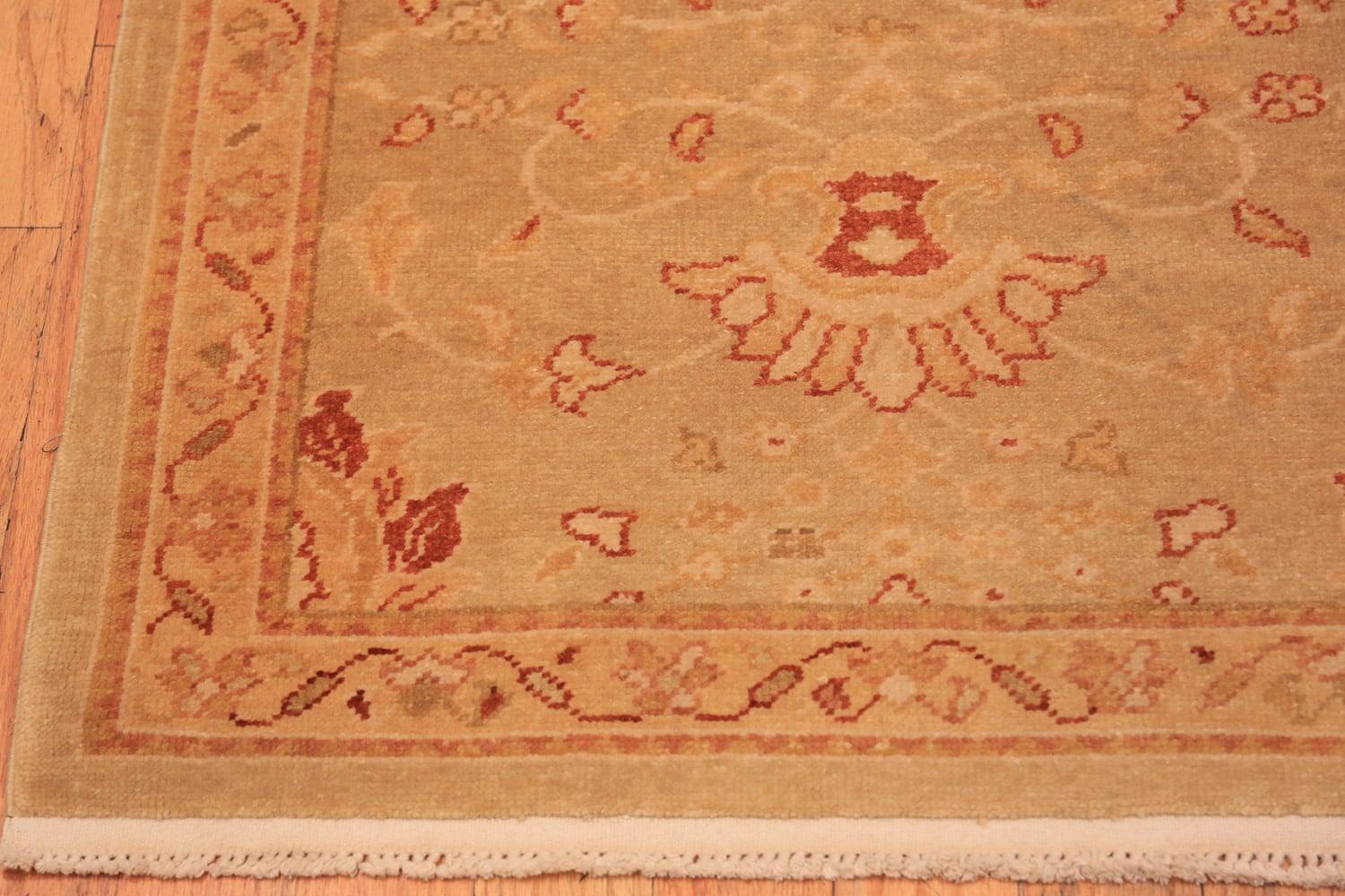 Charming Contemporary Modern Oushak Runner Rug / Country of Origin: Turkey, Circa Date: Modern. Size: 2 ft 9 in x 13 ft 4 in (0.84 m x 4.06 m)
