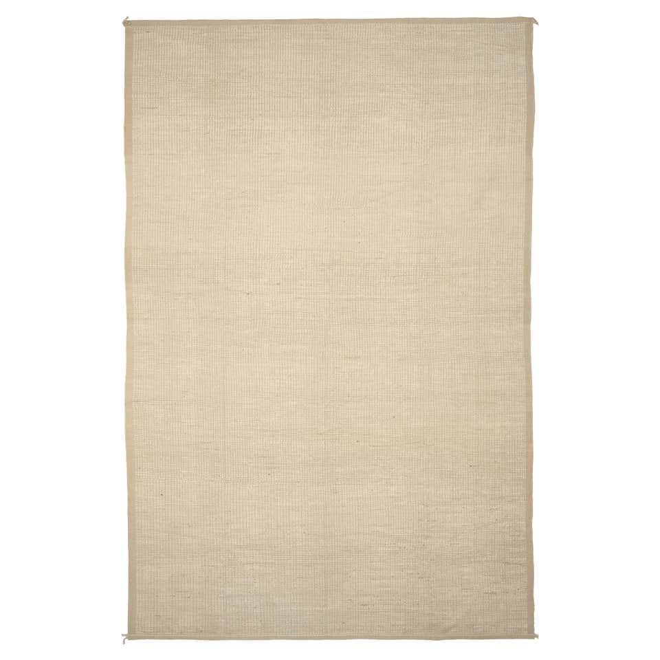 Nazmiyal Collection Cream Geometric Modern Distressed Rug. 9 ft 6 in x ...