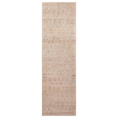 Nazmiyal Collection Color Crema Morbido Tappeto Geometrico Tribale Moderno 2'10" x 9'6"