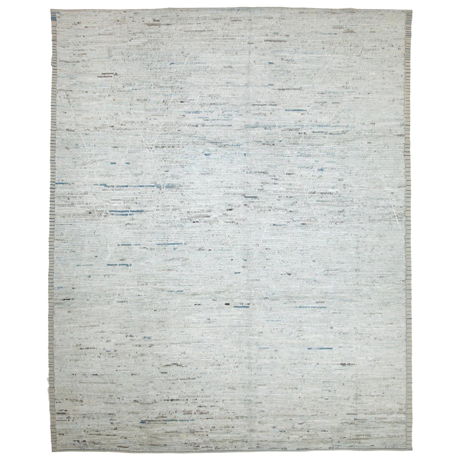 Nazmiyal Collection Cream Modern Moroccan Style Rug 9 ft 4 in x 11 ft 7 in