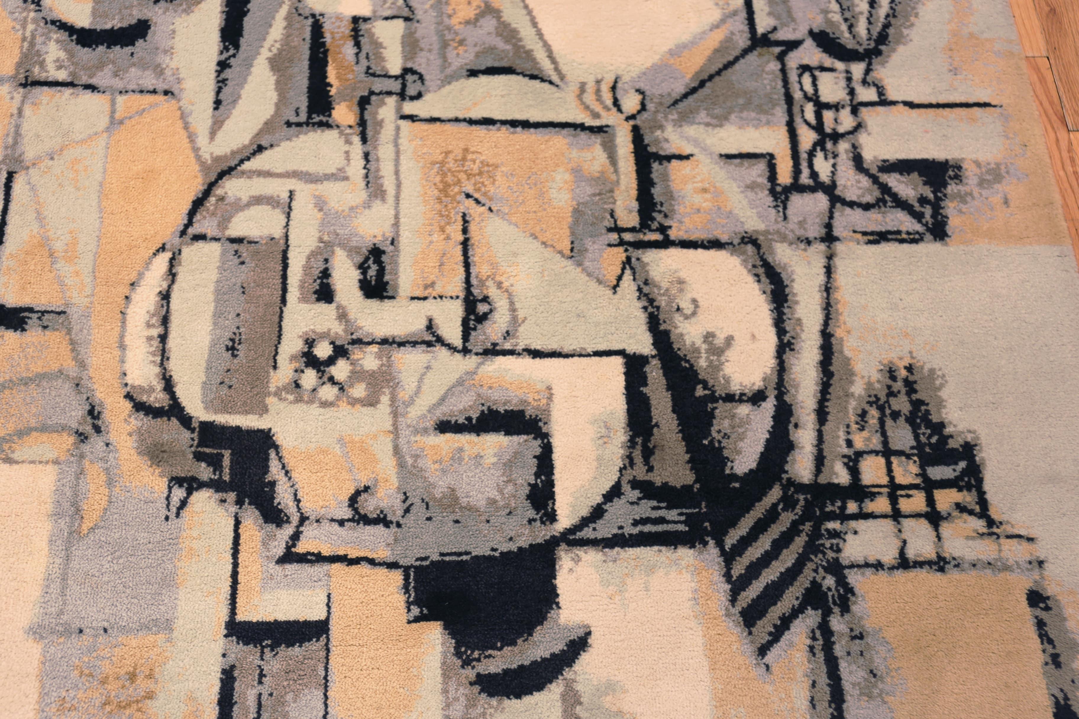 Collection Nazmiyal Collection Tapis vintage de style cubiste inspiré par Pablo Picasso Bon état - En vente à New York, NY