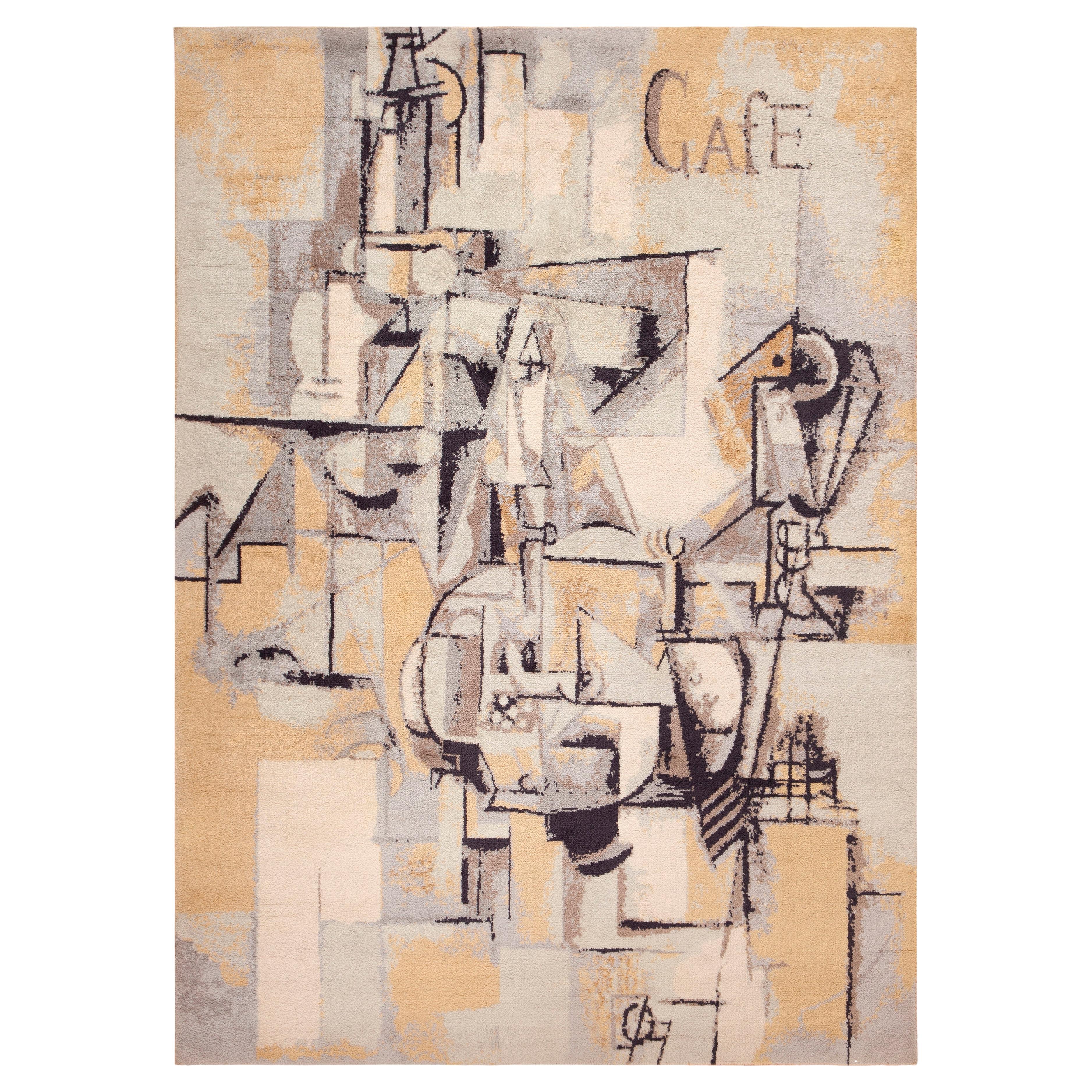 Collection Nazmiyal Collection Tapis vintage de style cubiste inspiré par Pablo Picasso