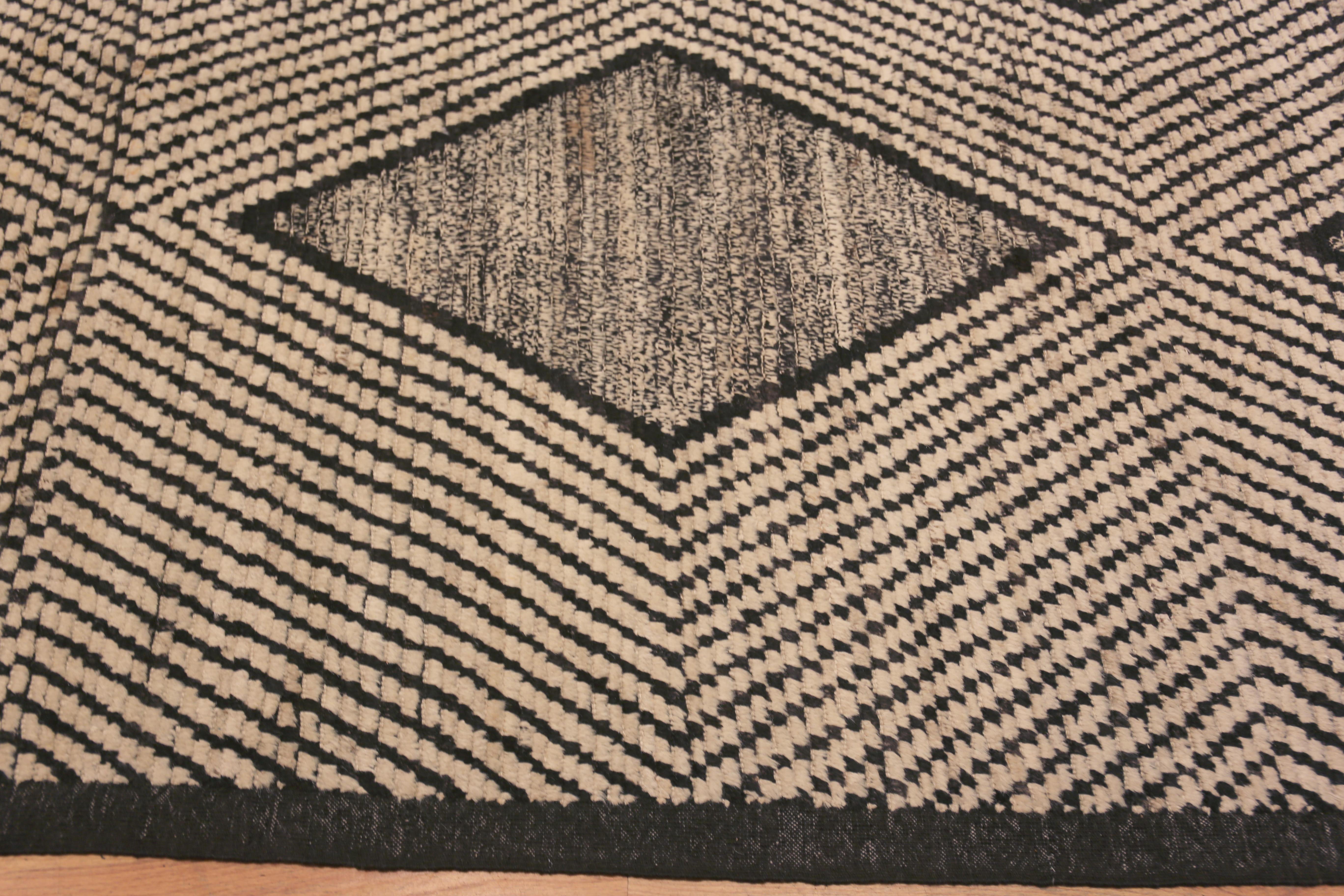 Nazmiyal Kollektion Dekorativer moderner großer Teppich im Diamantdesign 13'2