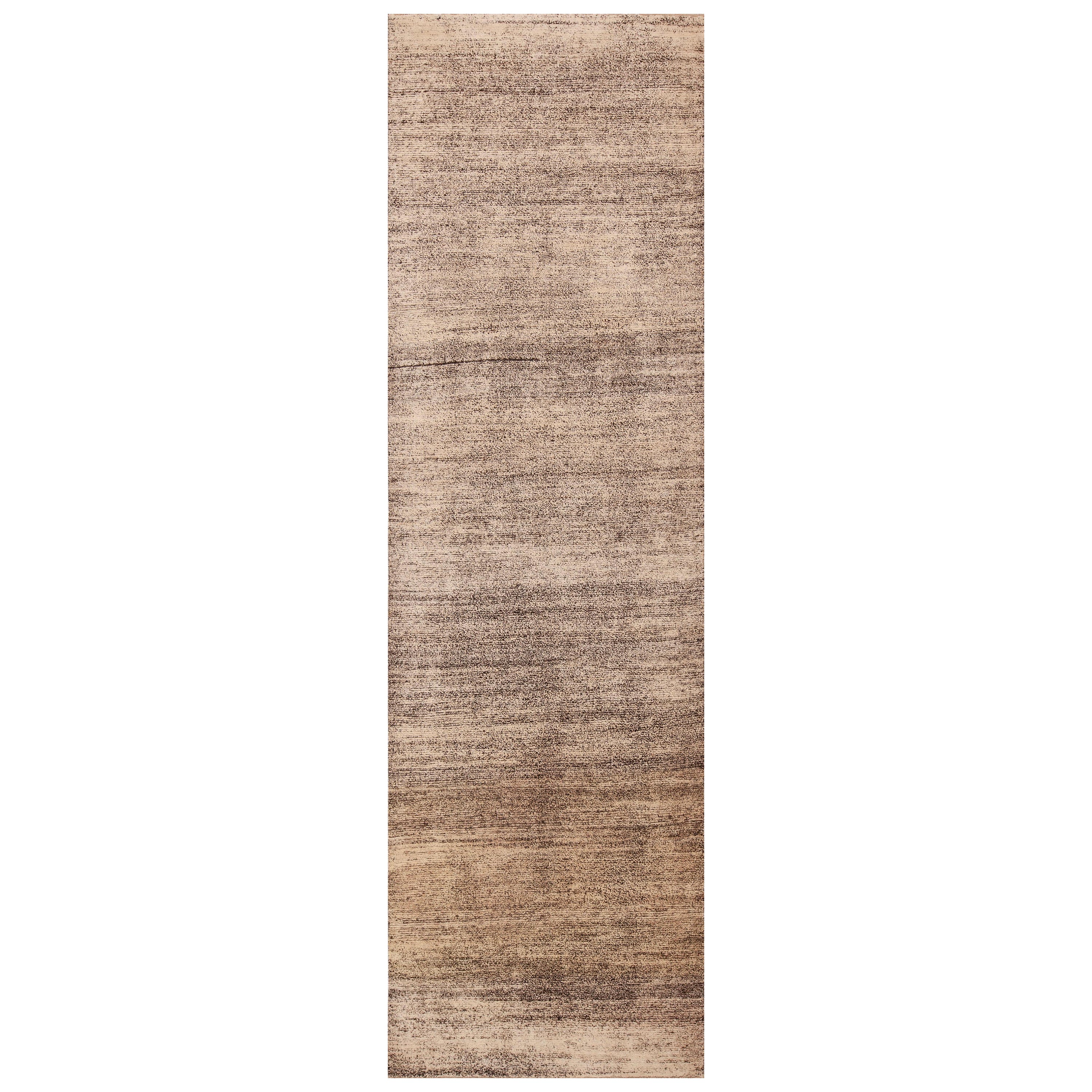 Nazmiyal Collection Decorative Modern Hallway Runner Abrash Rug 3' x 10'4"