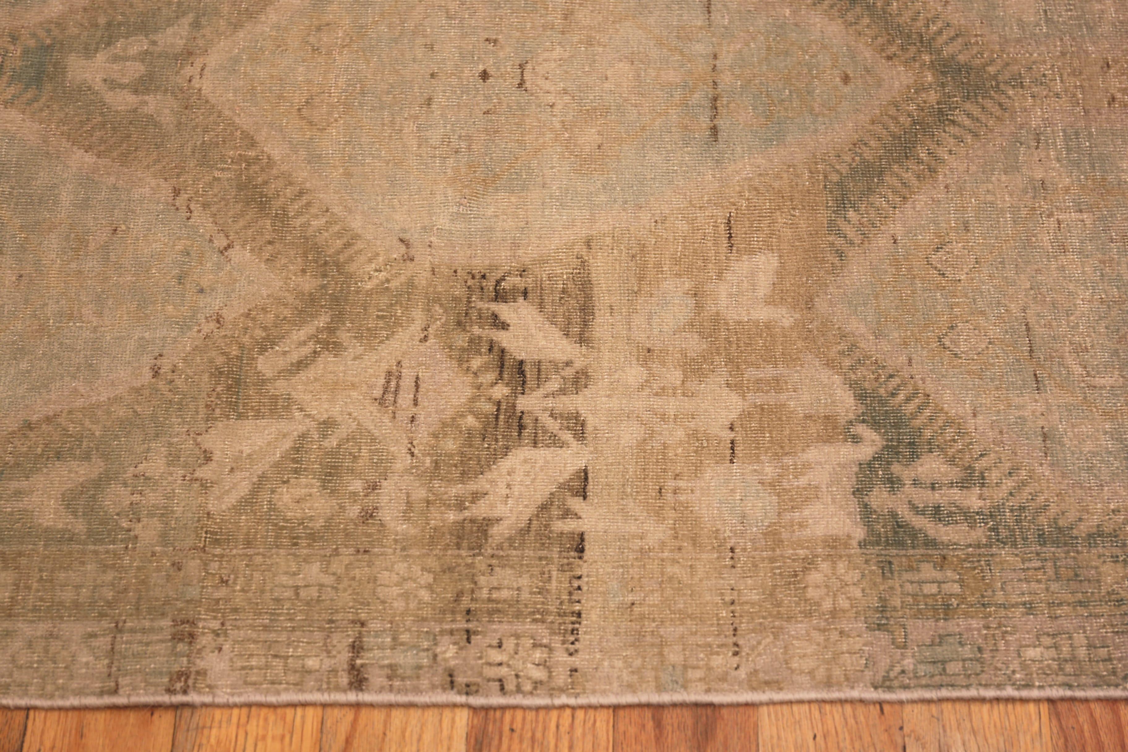 Hand-Woven Nazmiyal Collection Decorative Open Field Antique Persian Tabriz Rug For Sale