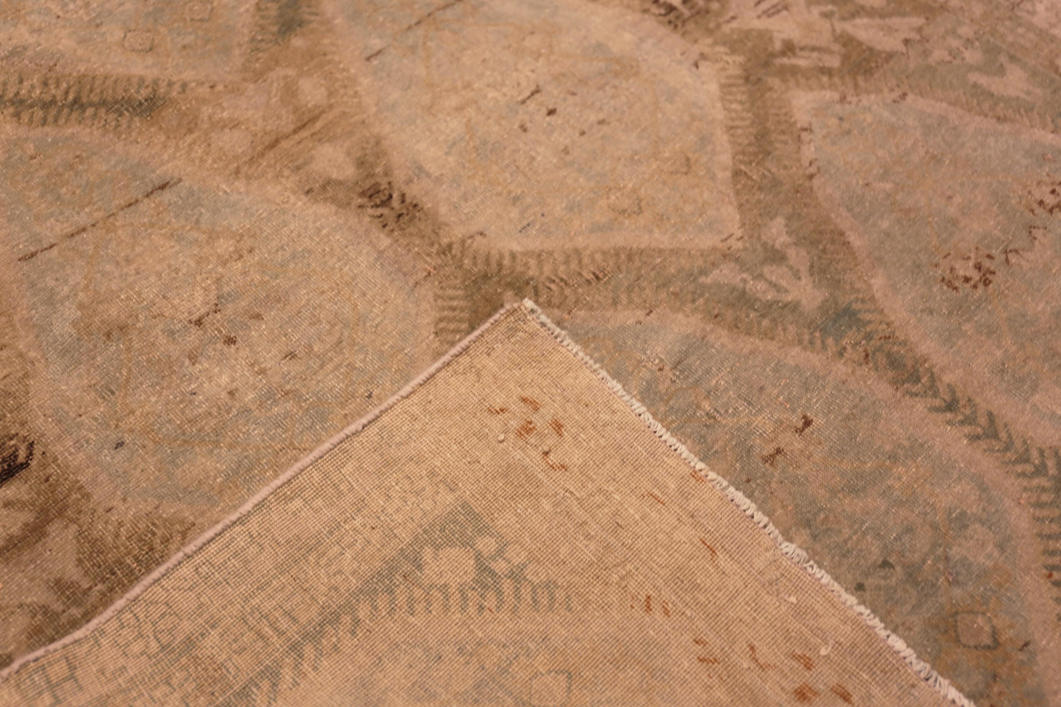Nazmiyal Collection Decorative Open Field Antique Persian Tabriz Rug For Sale 2