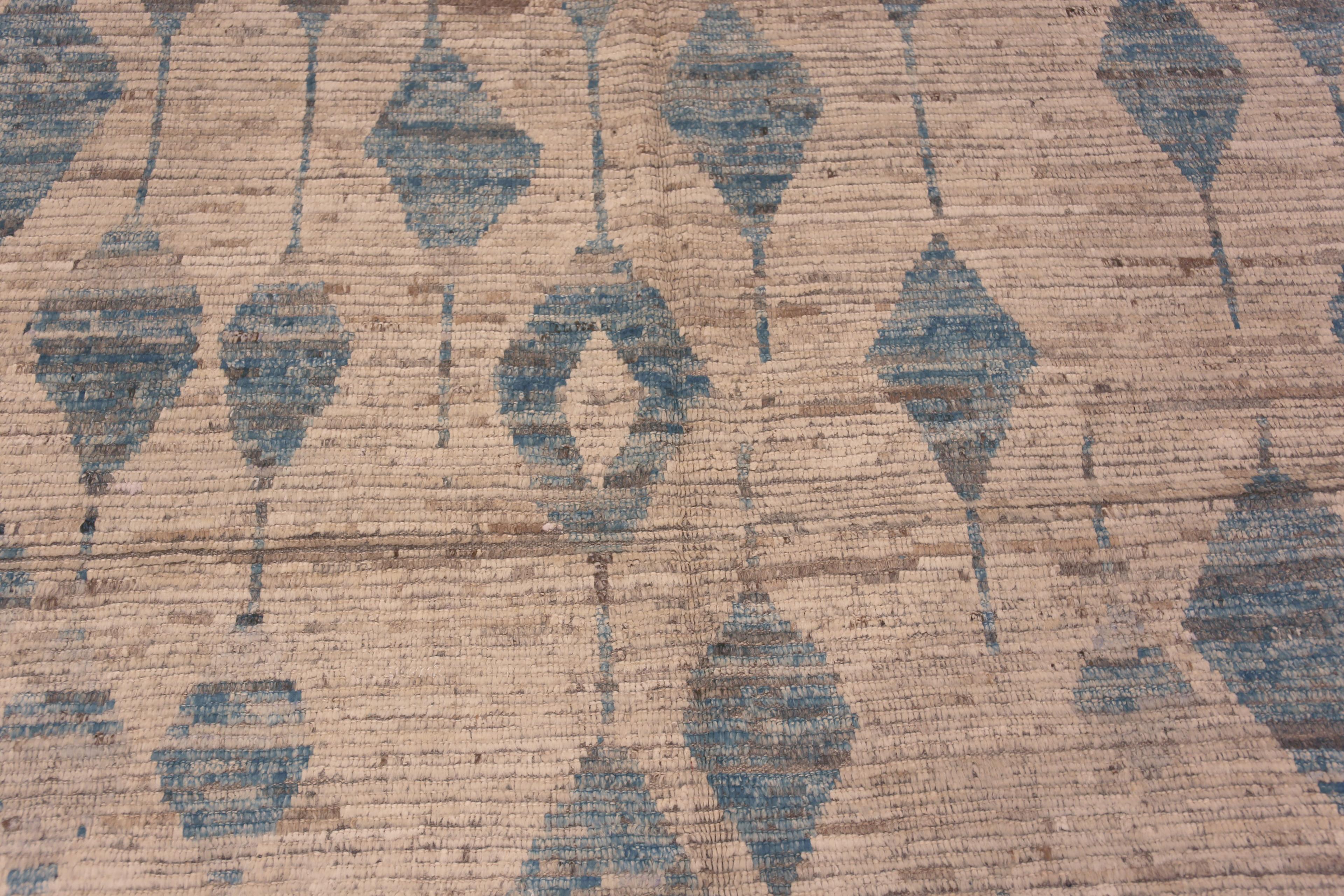 Nazmiyal Kollektion Dekorativer geometrischer moderner Stammes-Teppich 6'4