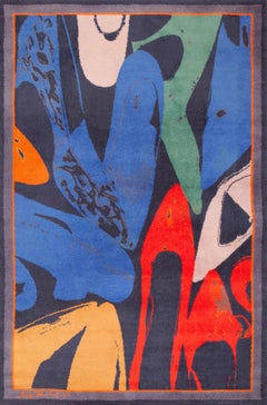 Nazmiyal Collection Diamond Dust Shoes Vintage Pop Art Andy Warhol Rug
