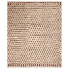 Nazmiyal Collection Diamond Grid Design Tappeto per l'area moderna 9'5" x 11'4"