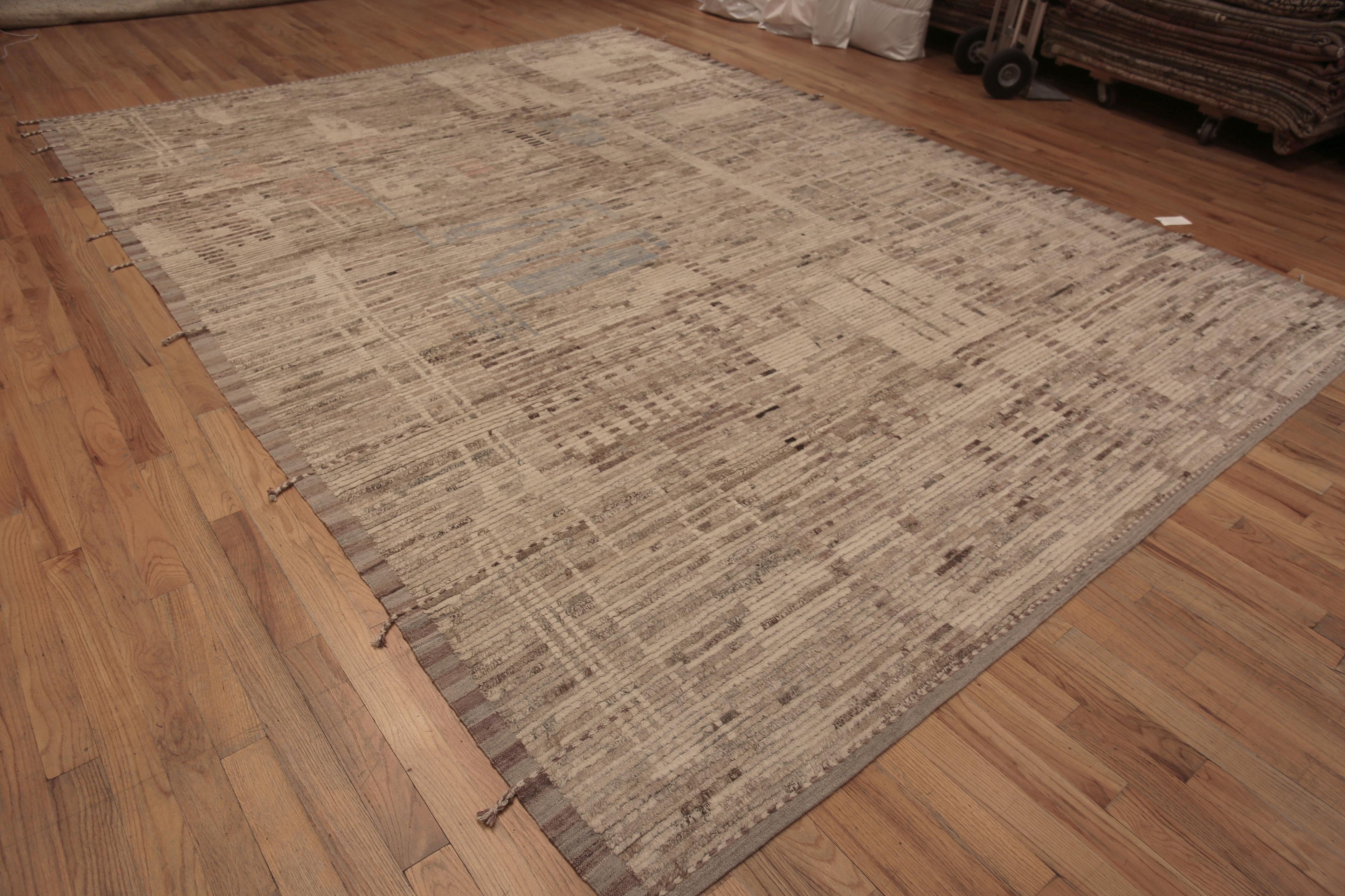 A Stunning Contemporary Earthy Abstract Nomadic Modern Area Rug, Country of origin: Central Asia, Circa date: Modern Rugs