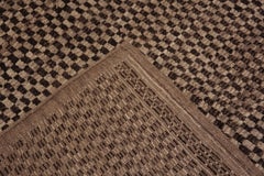 Nazmiyal Collection Erdig Braun Schachbrettmuster Modern Teppich 13'5" x 15'7"
