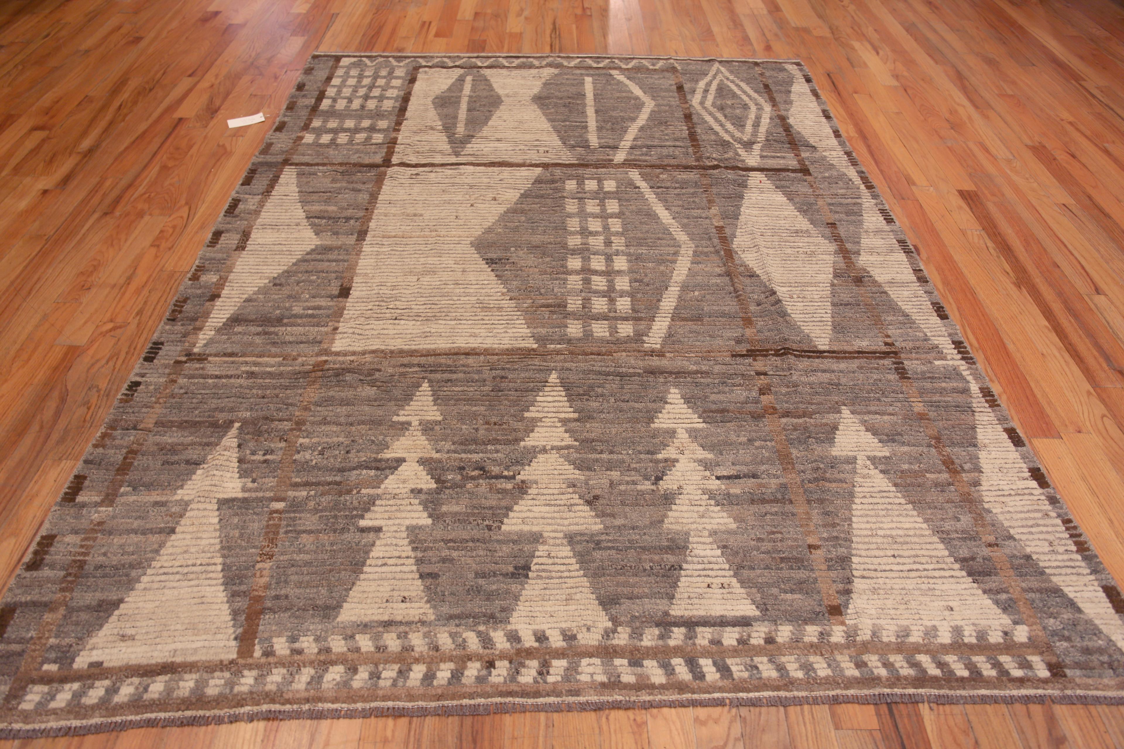 The Collective Earthy & Brown Tribal Geometric Design Area Rug 7'3