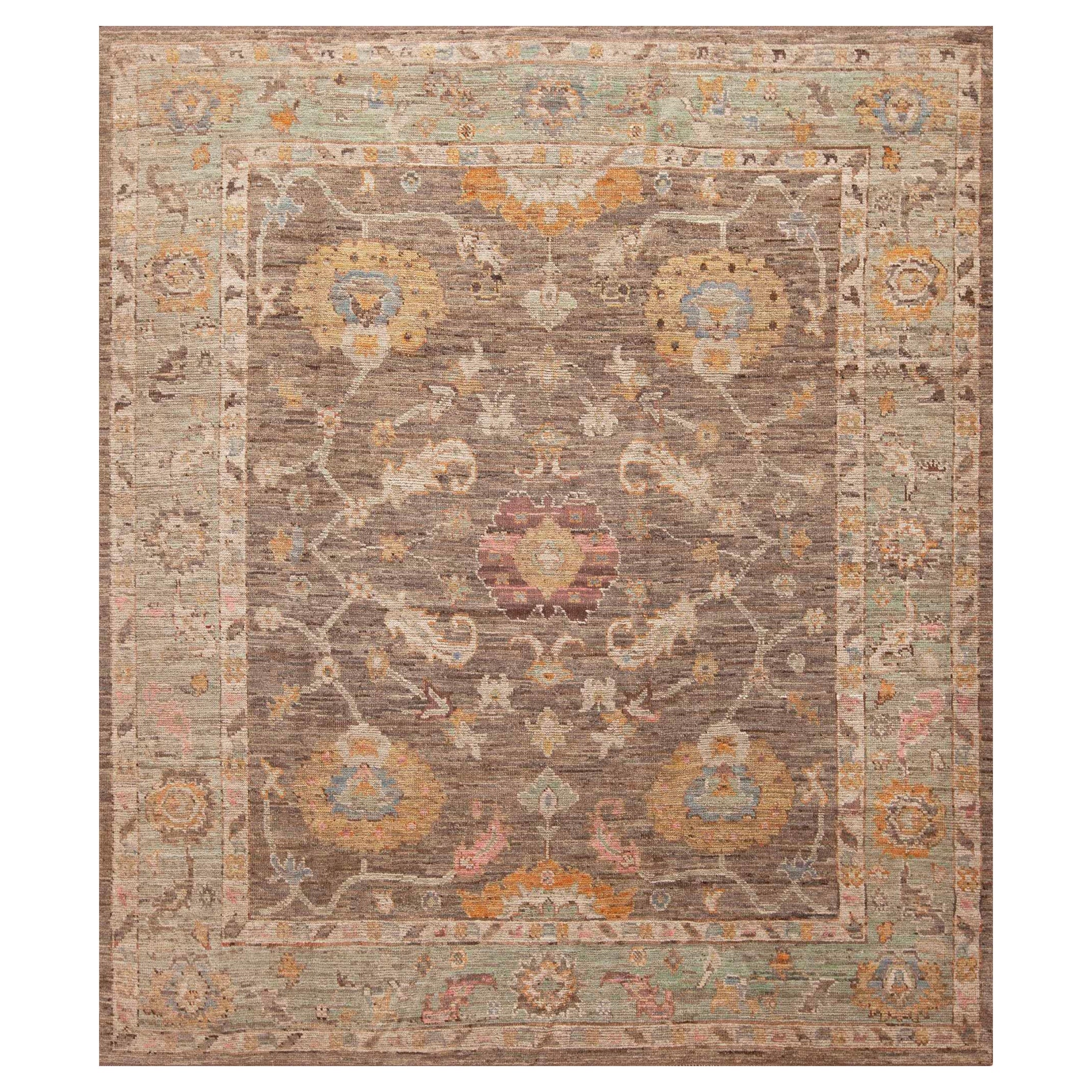 Collection Nazmiyal Tappeto da Area Turco Design/One moderno e terroso 8'7" x 9'10"