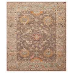 Collection Nazmiyal Tappeto da Area Turco Design/One moderno e terroso 8'7" x 9'10"