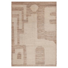 Nazmiyal Kollektion Earthy Neutral Color Tribal Design Moderner Teppich 9'5" x 13'2"