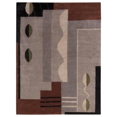 Nazmiyal Collection Earthy Tones Mid Century Modern Rug 6 ft 1 in x 8 ft 1 in