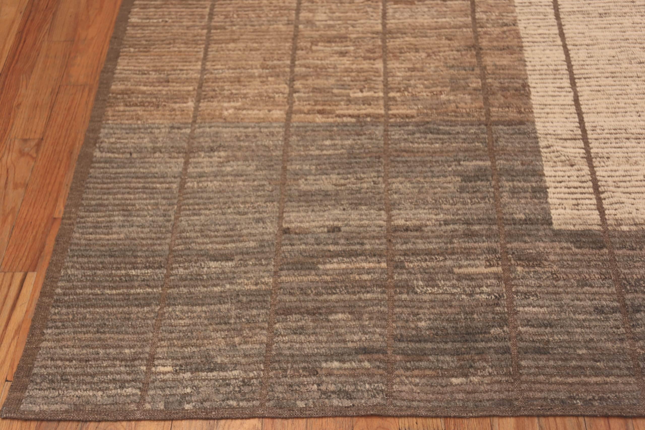 Contemporary Nazmiyal Collection Earthy Tones Modern Decorative Rug. 9 ft 3 in x 12 ft For Sale