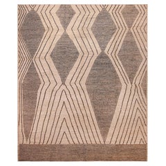 Nazmiyal Collection Earthy Tones Primitive Design Modern Rug 12'11" x 15'7"