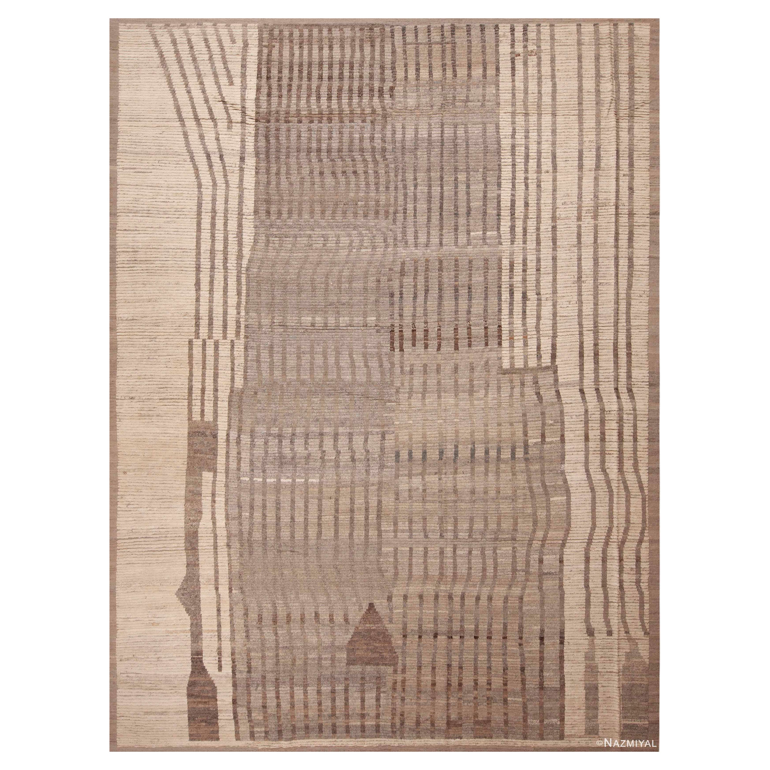 Nazmiyal Kollektion Erde Stammeskunst Geometrischer Design Moderner Teppich 10'7" x 13'10"