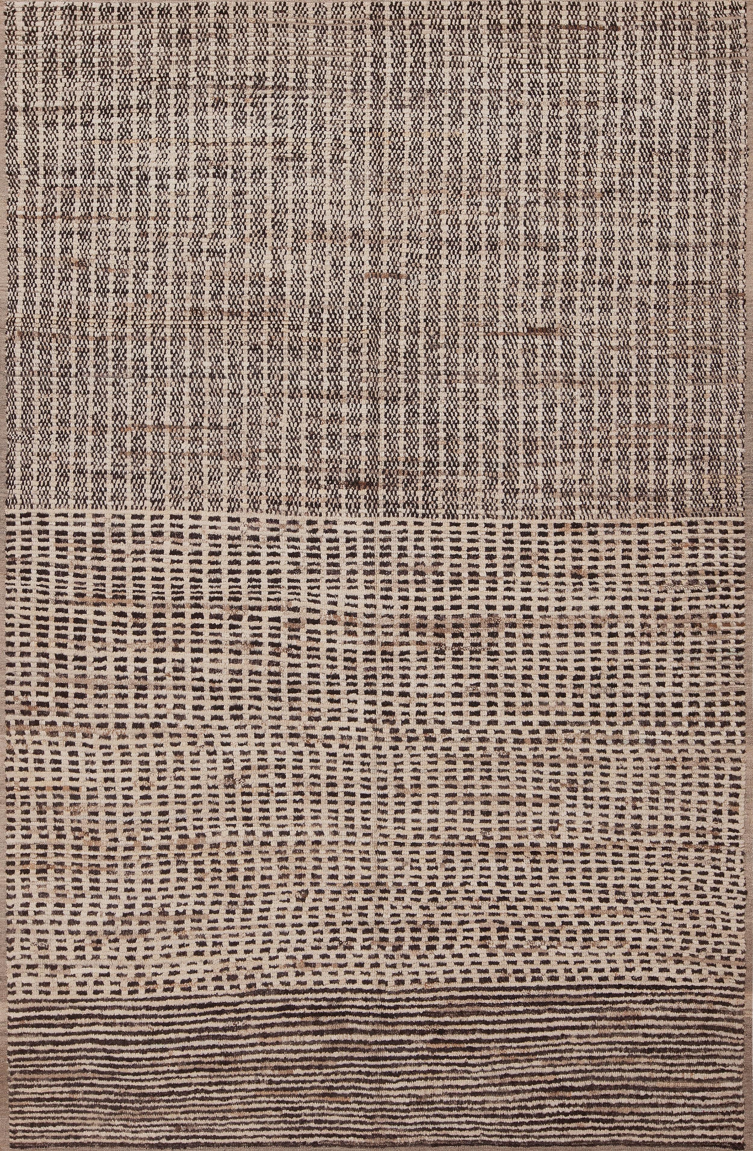 Eleganter abstrakter, primitiver, moderner Teppich der Nazmiyal Kollektion 6'2' x 8'11