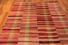 Nazmiyal Collection Eye Catching Modern Rag Rug. 6 ft 7 in x 9 ft 11 in