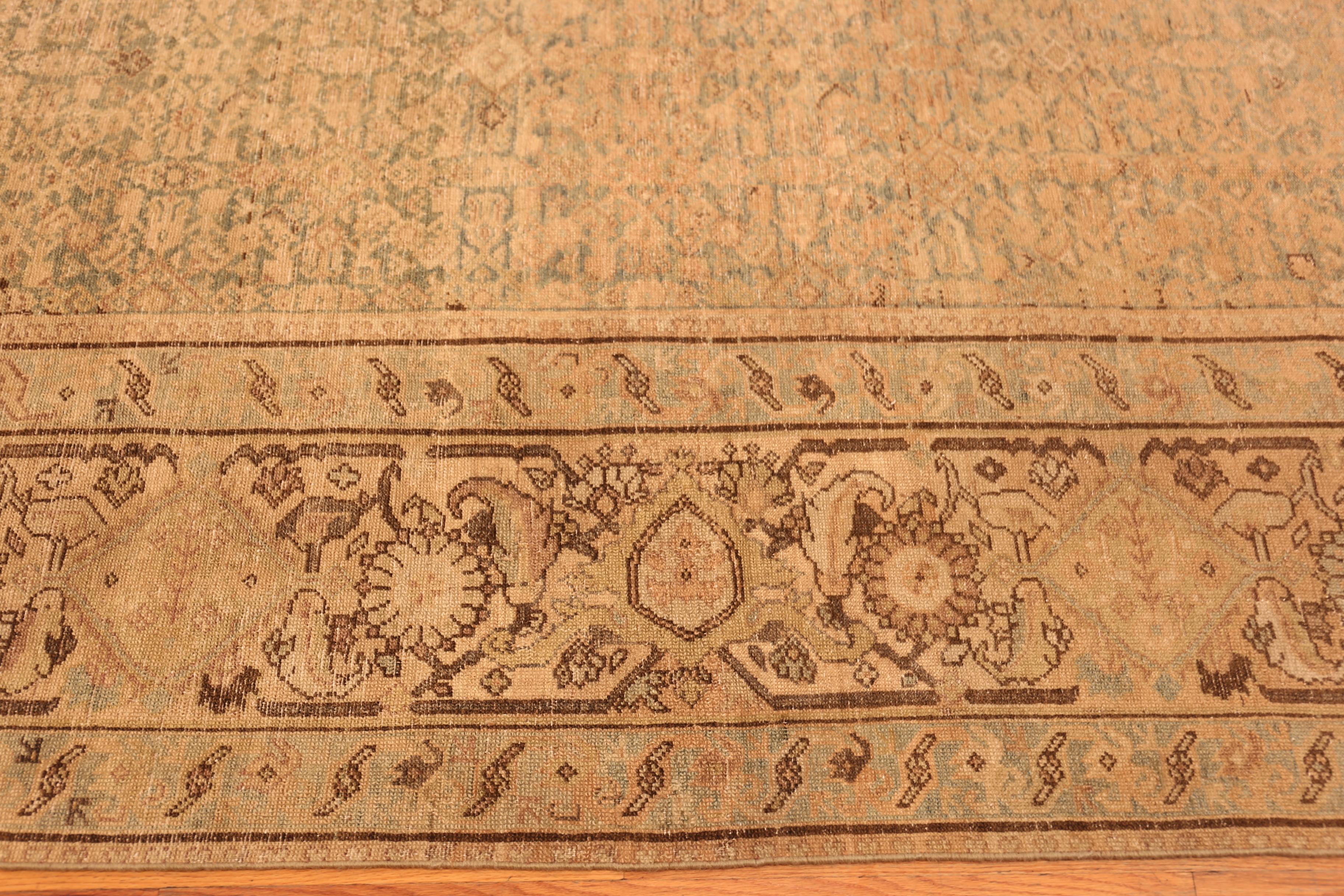 Nazmiyal Collection Floral Large Antique Persian Malayer Rug 10' 5