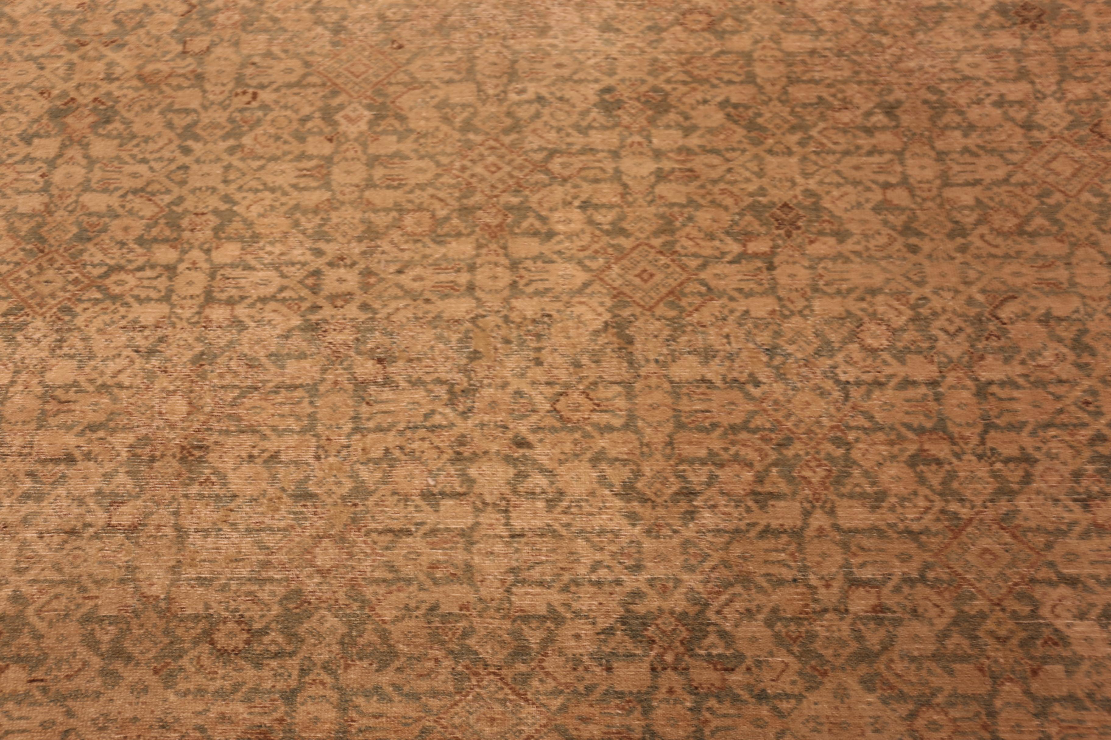 Nazmiyal Collection Floral Large Antique Persian Malayer Rug 10' 5