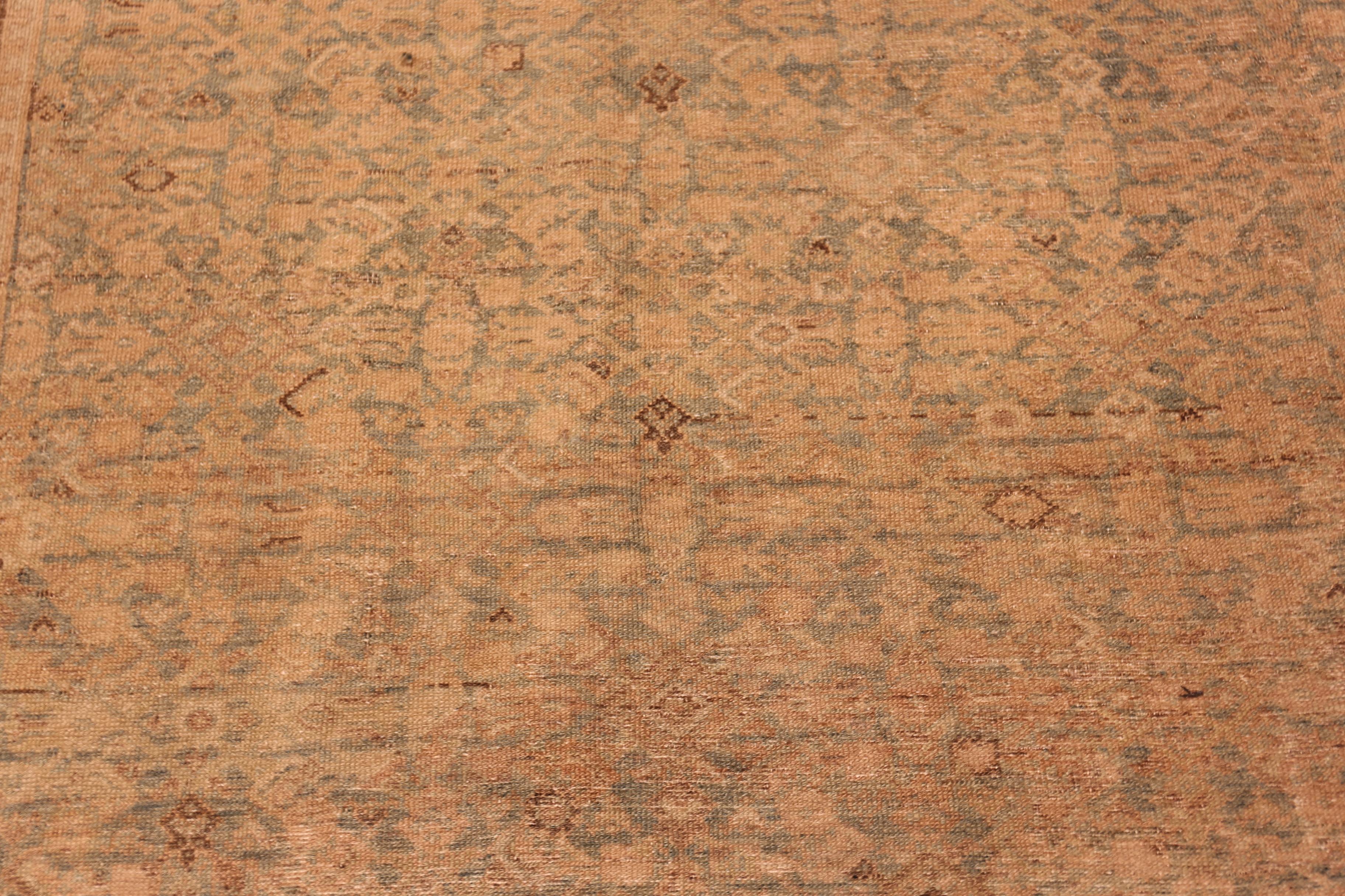 Nazmiyal Collection Floral Large Antique Persian Malayer Rug 10' 5