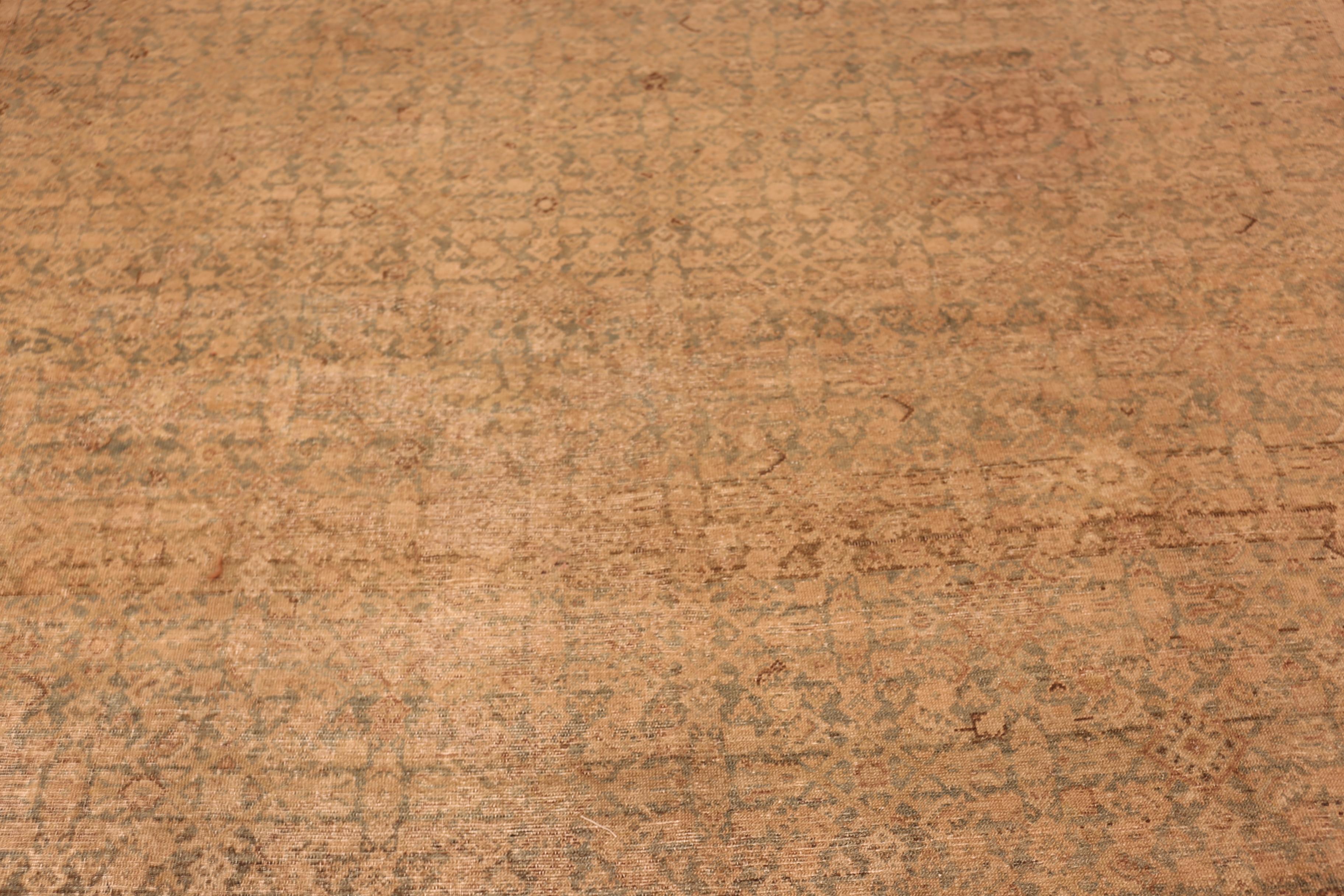 Nazmiyal Collection Floral Large Antique Persian Malayer Rug 10' 5