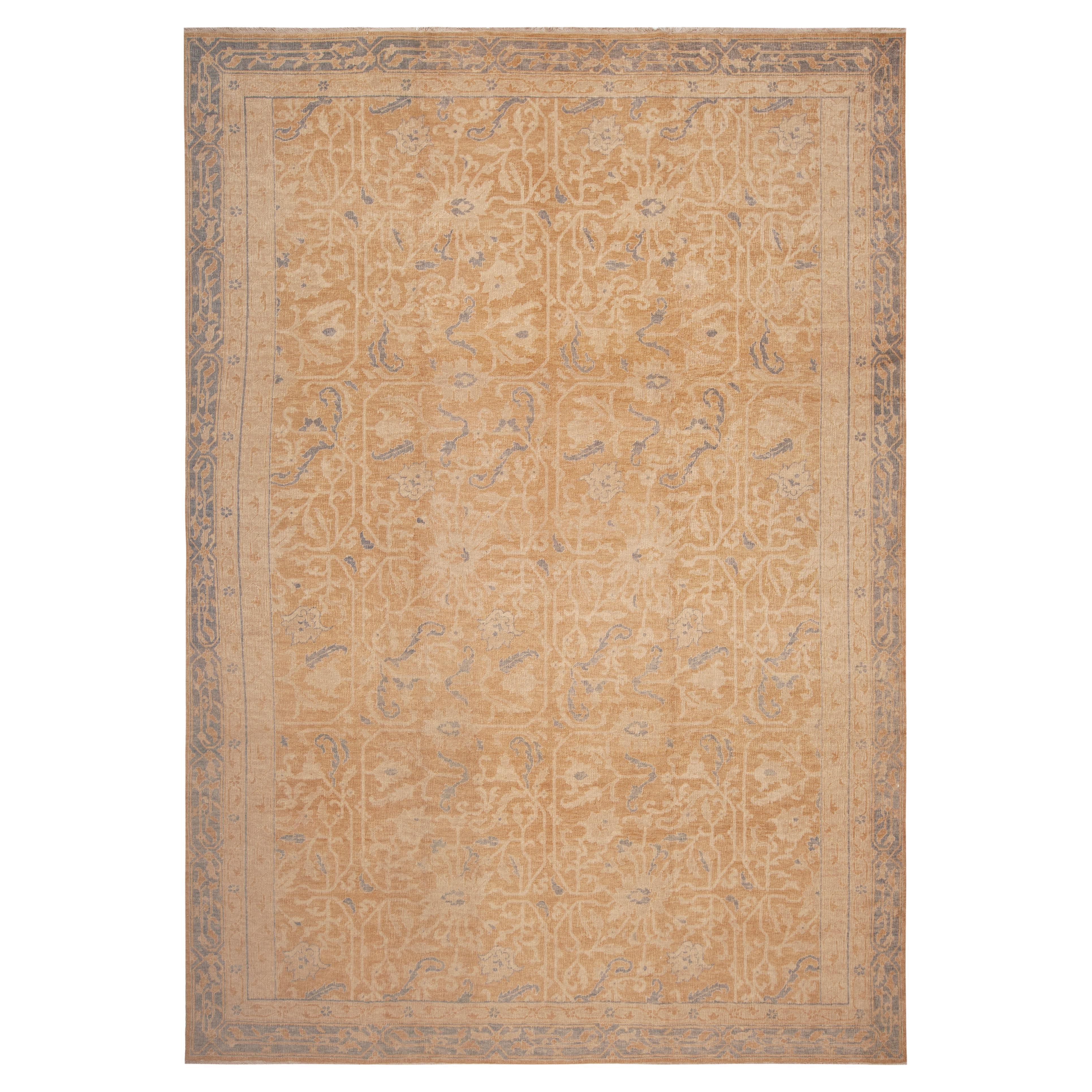 Nazmiyal Collection Alfombra contemporánea moderna con motivos florales 10' x 13'10
