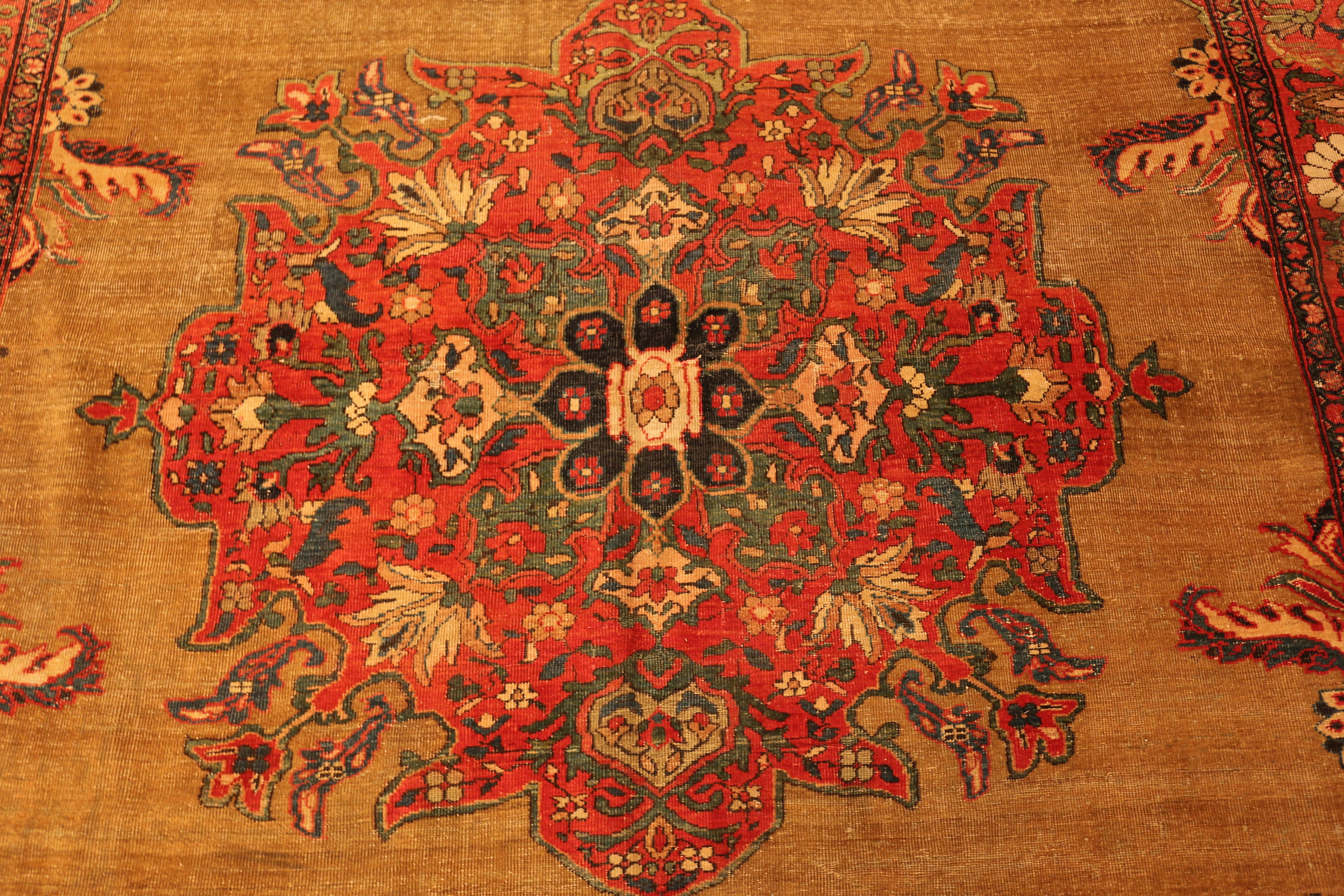 Nazmiyal Collection Floral Persian Sultanabad Rugs 6 ft 9 in x 9 ft 8 in (Persisch) im Angebot