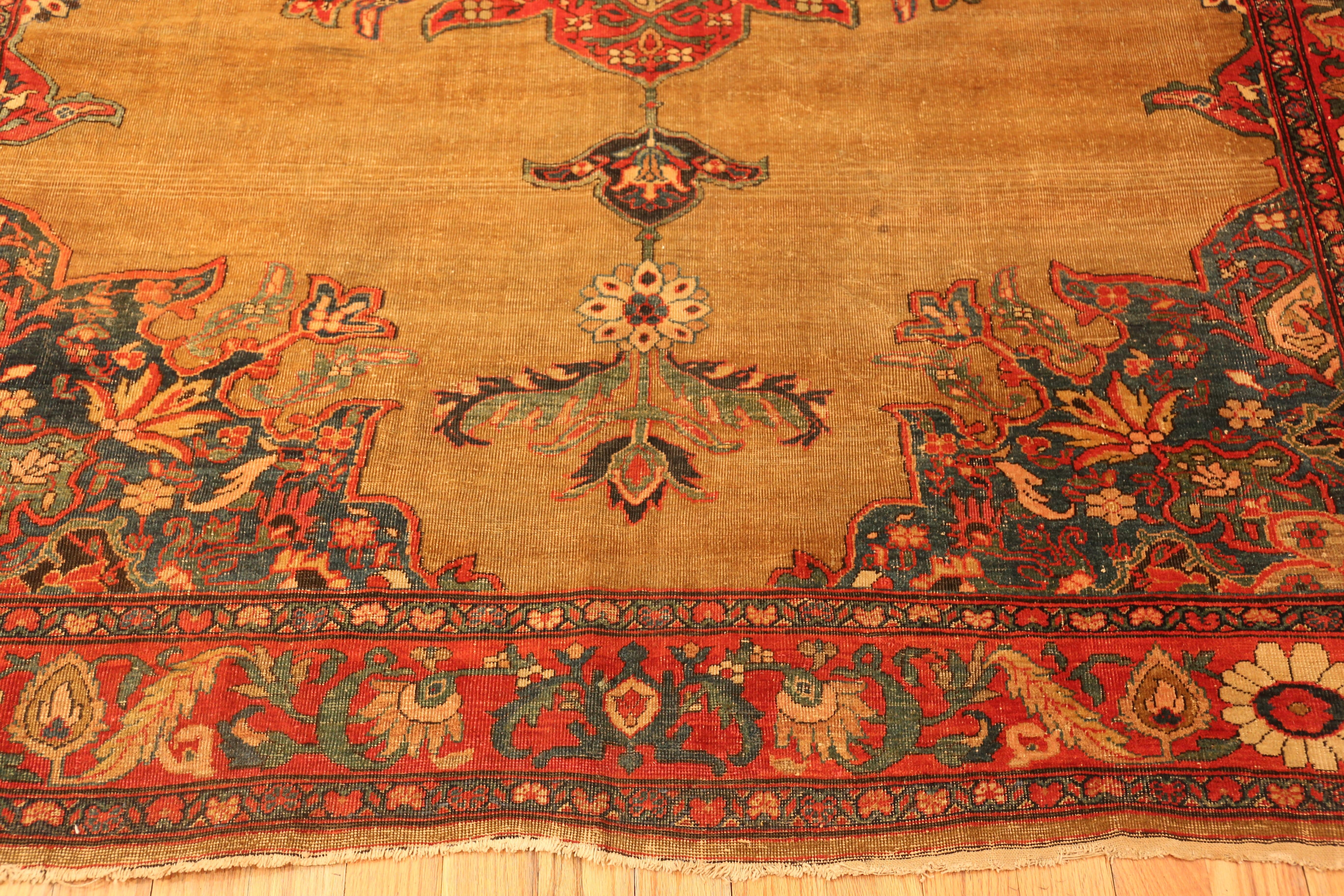 Nazmiyal Collection Floral Persian Sultanabad Rugs 6 ft 9 in x 9 ft 8 in (Wolle) im Angebot