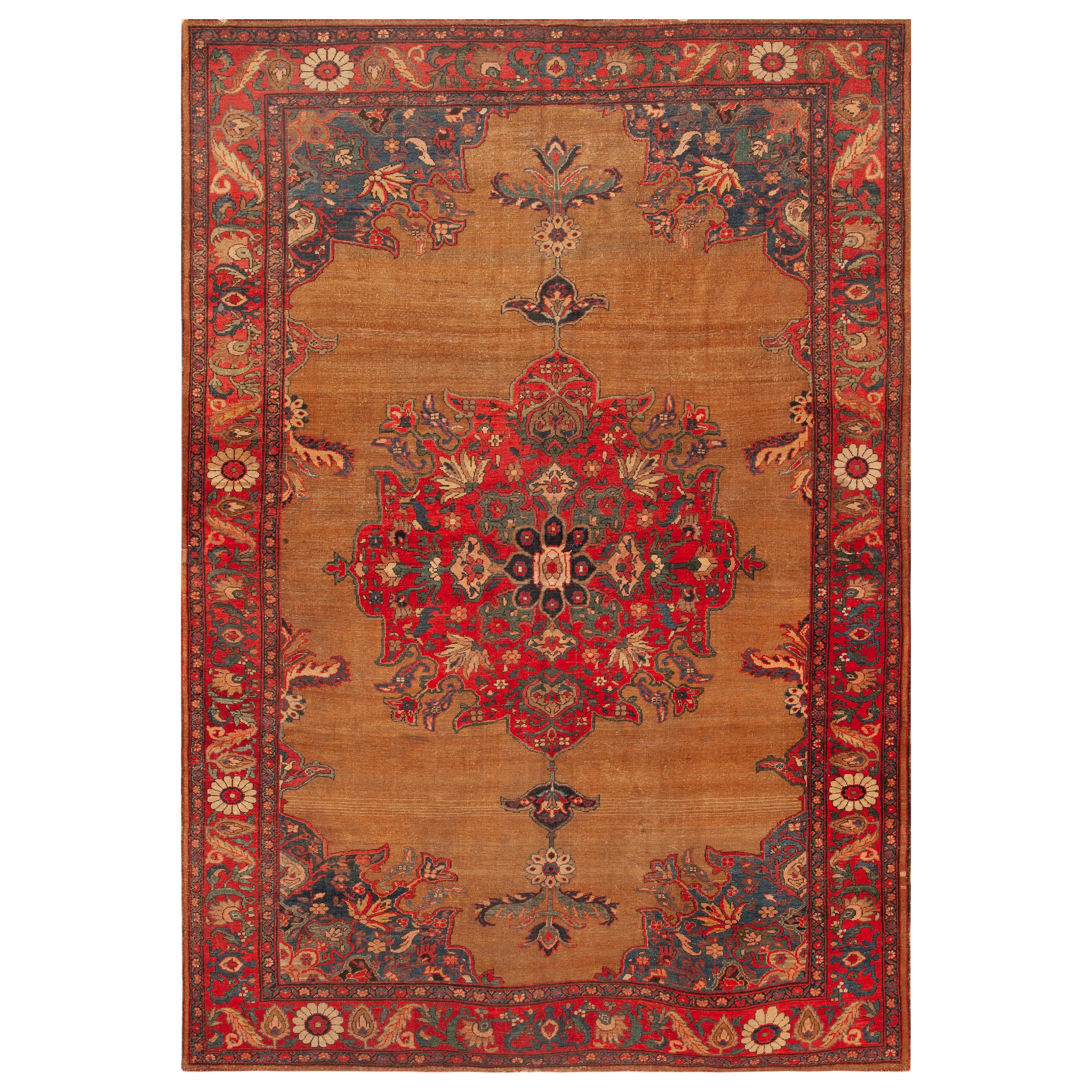 Nazmiyal Collection Floral Persian Sultanabad Rugs 6 ft 9 in x 9 ft 8 in
