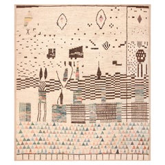 Tapis de la collection Nazmiyal, d'art populaire moderne d'Asie centrale 12'6" x 14'1"