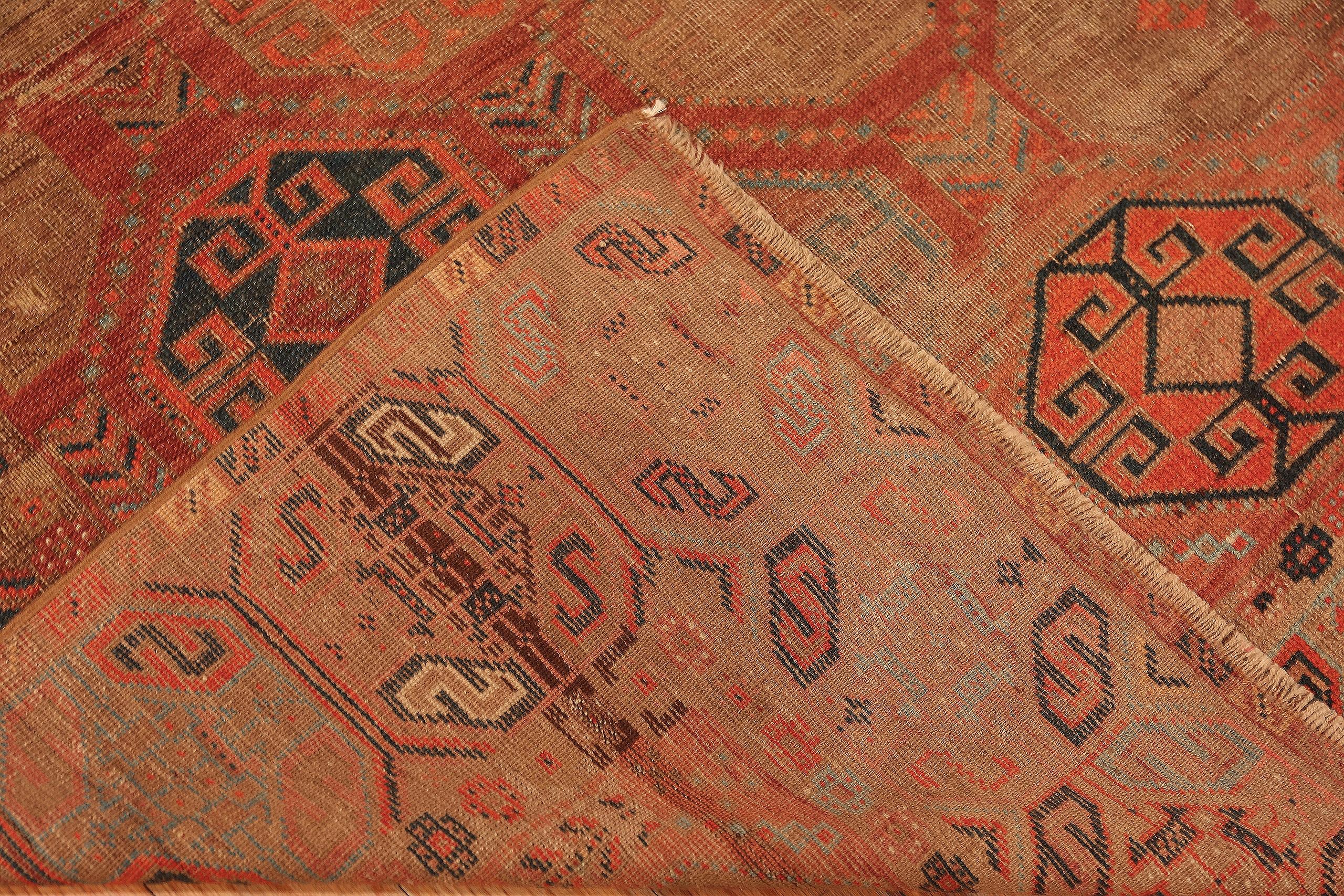 Antiker Geometrischer Stammes-Persischer Belutsch Kleiner Teppich