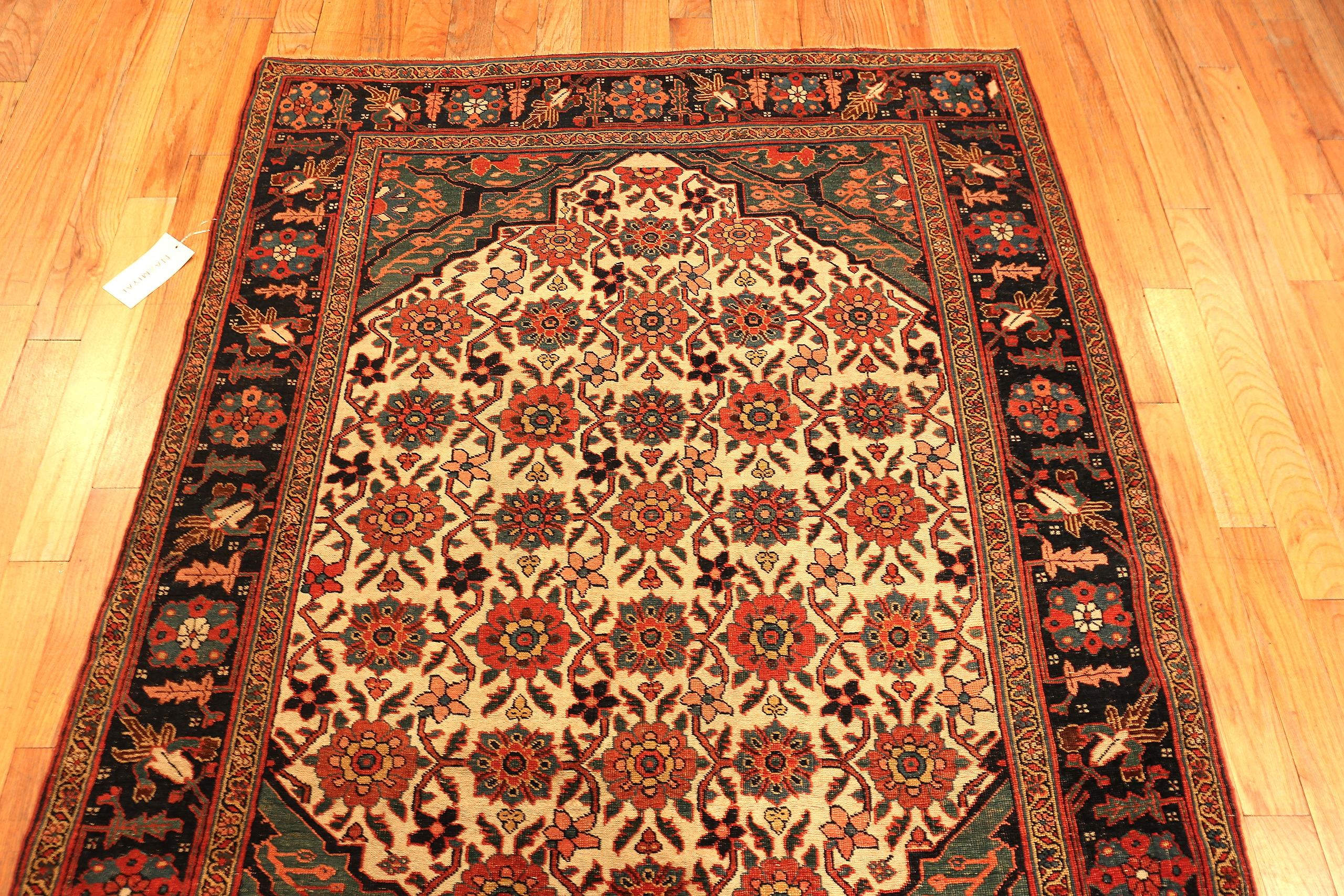 Tribale Tappeto persiano Bidjar della Collection'S Geometric Design 4 ft 8 in x 6 ft 4 in in vendita